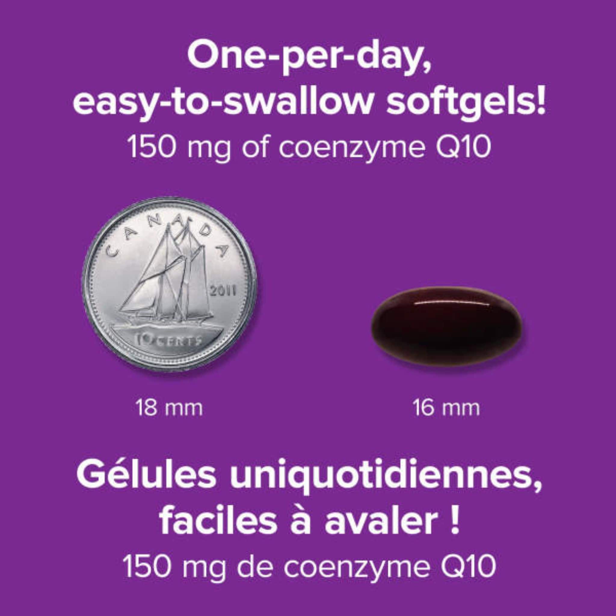 Webber Naturals Coenzyme Q10 150mg, BONUS SIZE, 100% More, 60 Softgels - Image 5