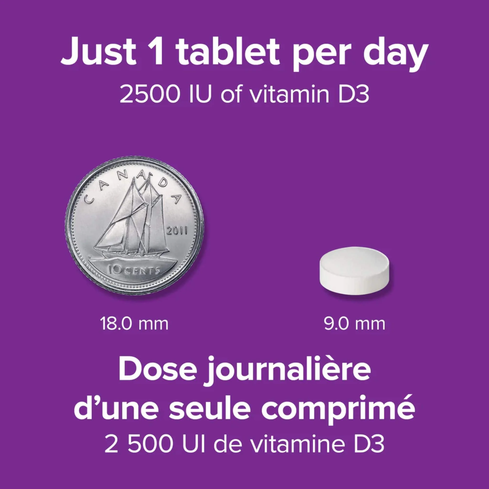 Webber Naturals Extra Strength Vitamin D3 2500IU, 180 Tablets - Image 4