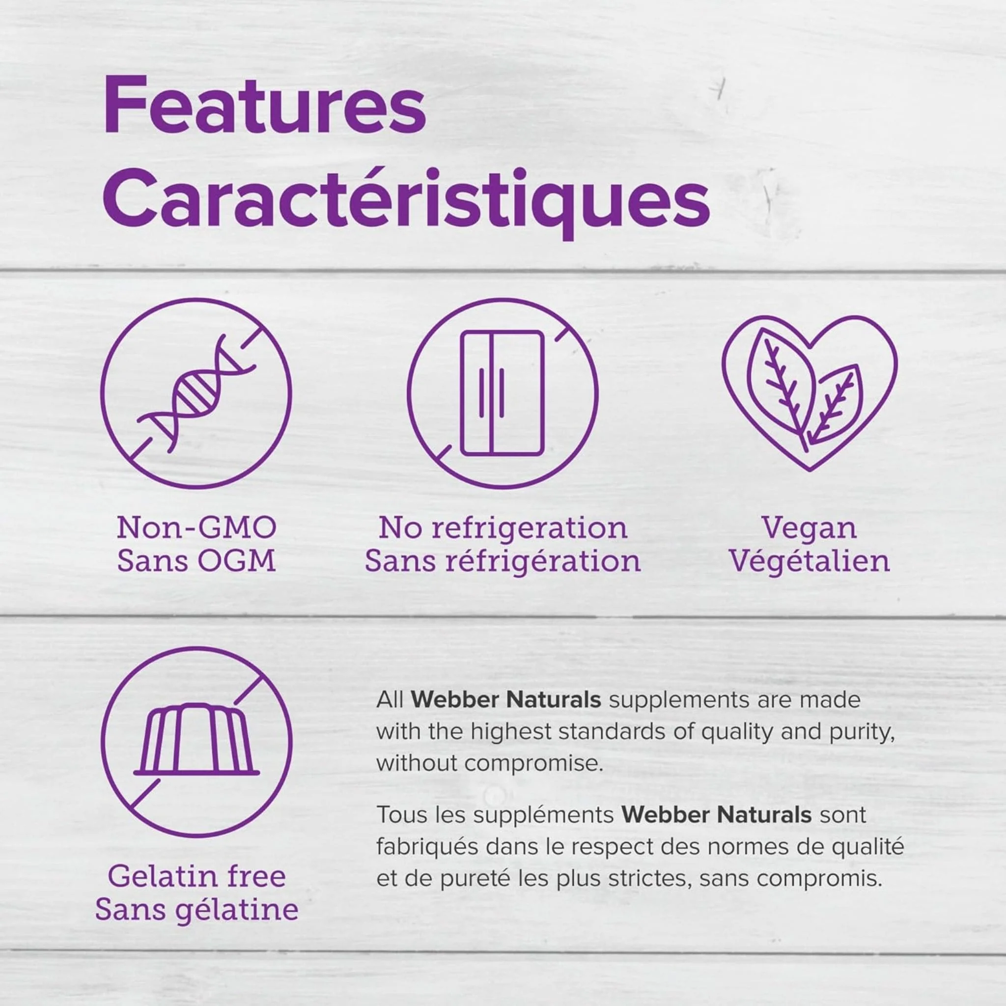 Webber Naturals Grape Seed 100mg Extra Strength, Supports Healthy Veins, 90 Vegetable Capsules - Image 3