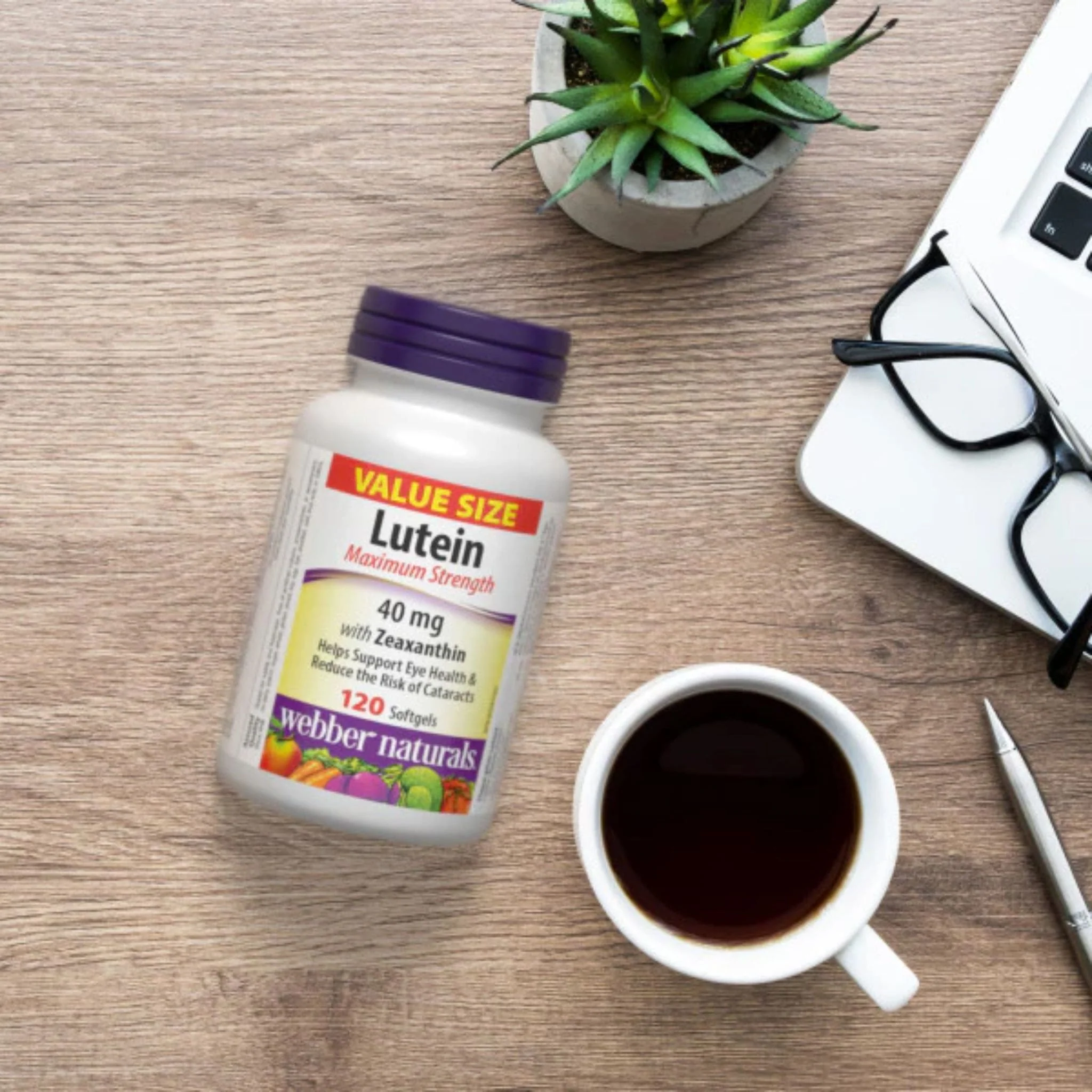 Webber Naturals Lutein 40mg with Zeaxanthin, Maximum Strength, 60-120 Softgels - Image 15