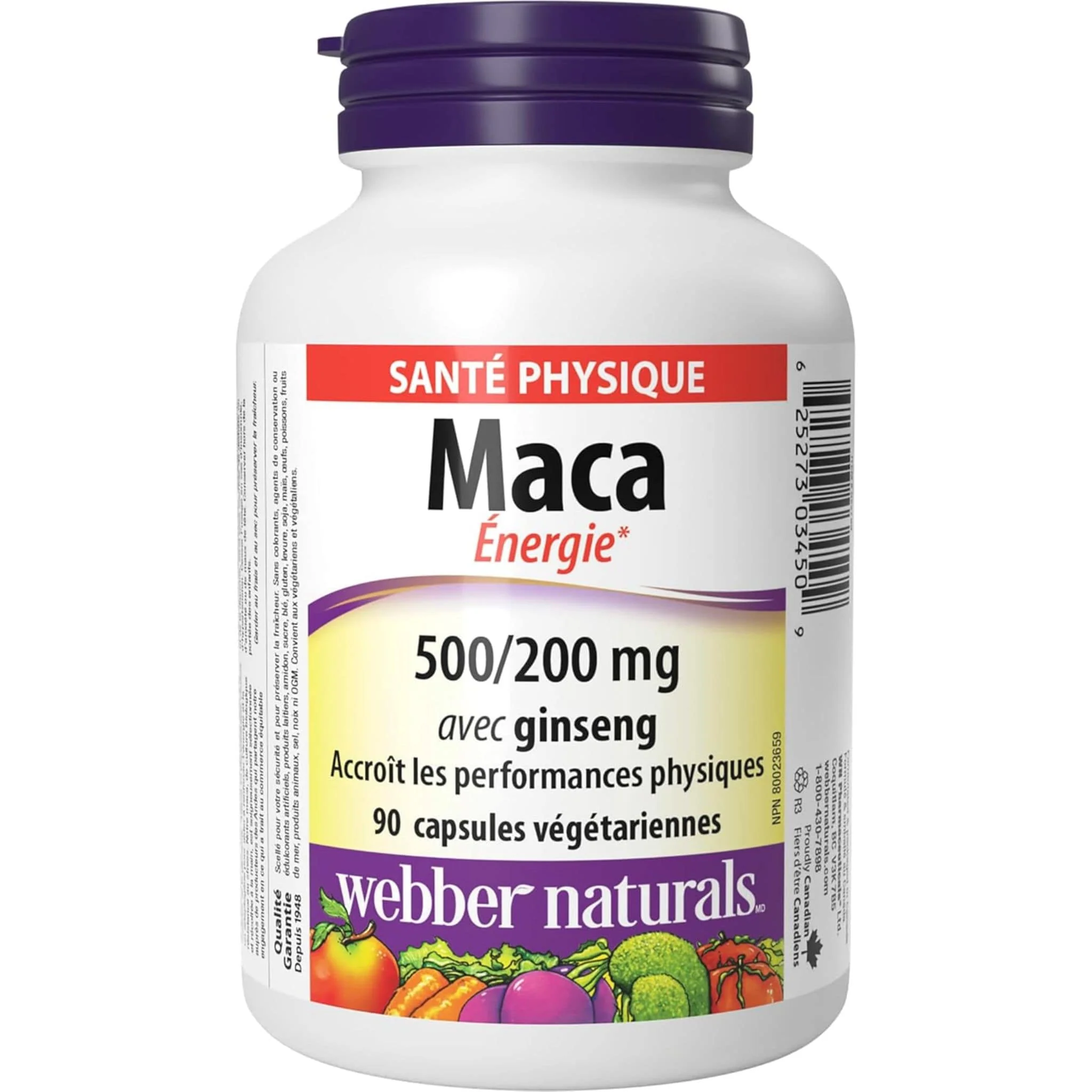 Webber Naturals Maca Energy with Ginseng Capsules - Image 2