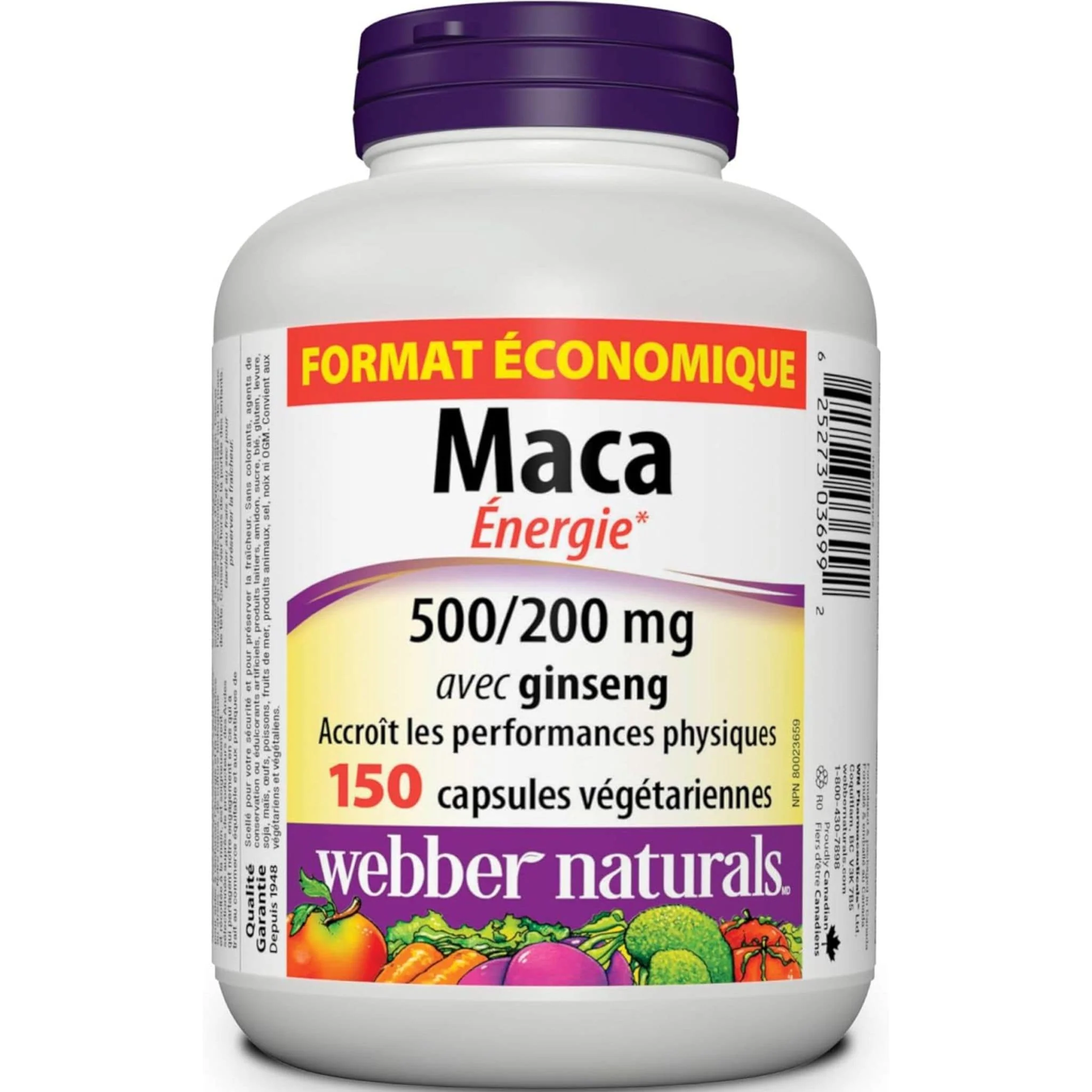 Webber Naturals Maca Energy with Ginseng Capsules - Image 8