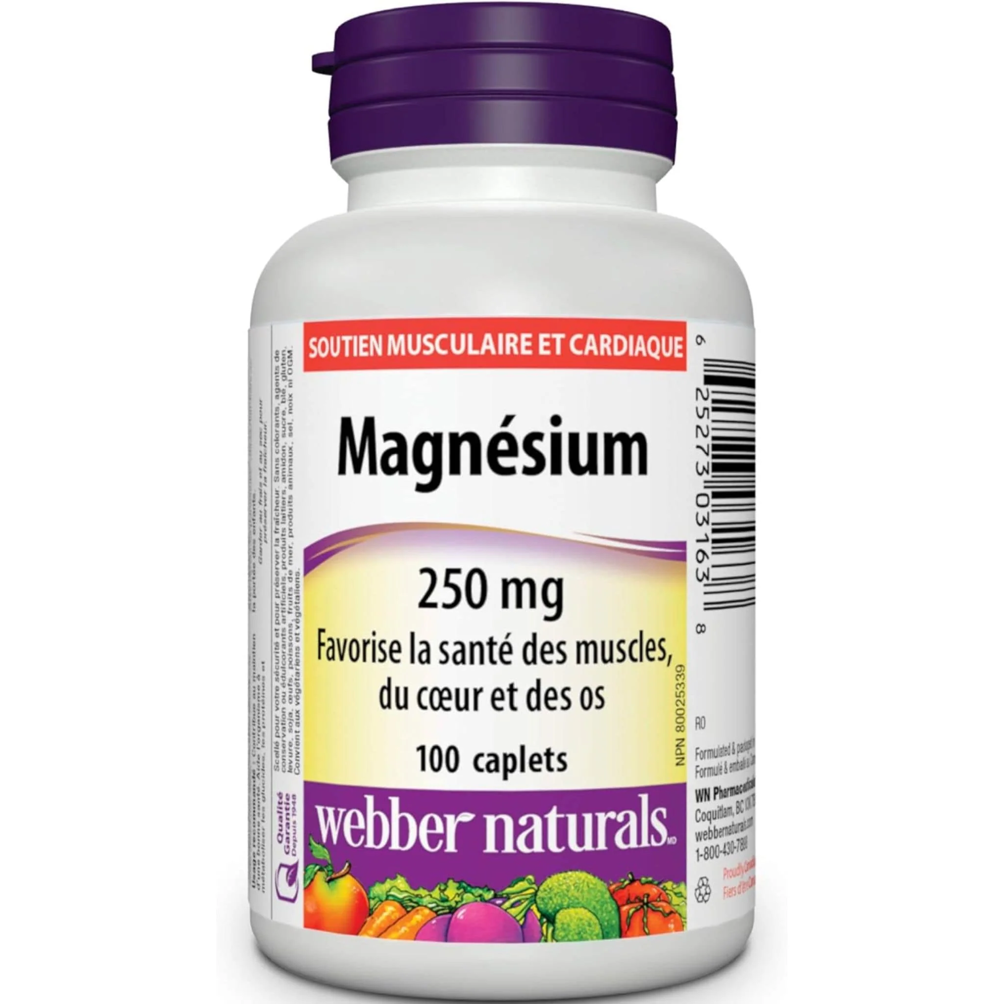 Webber Naturals Magnesium 250mg - Image 2