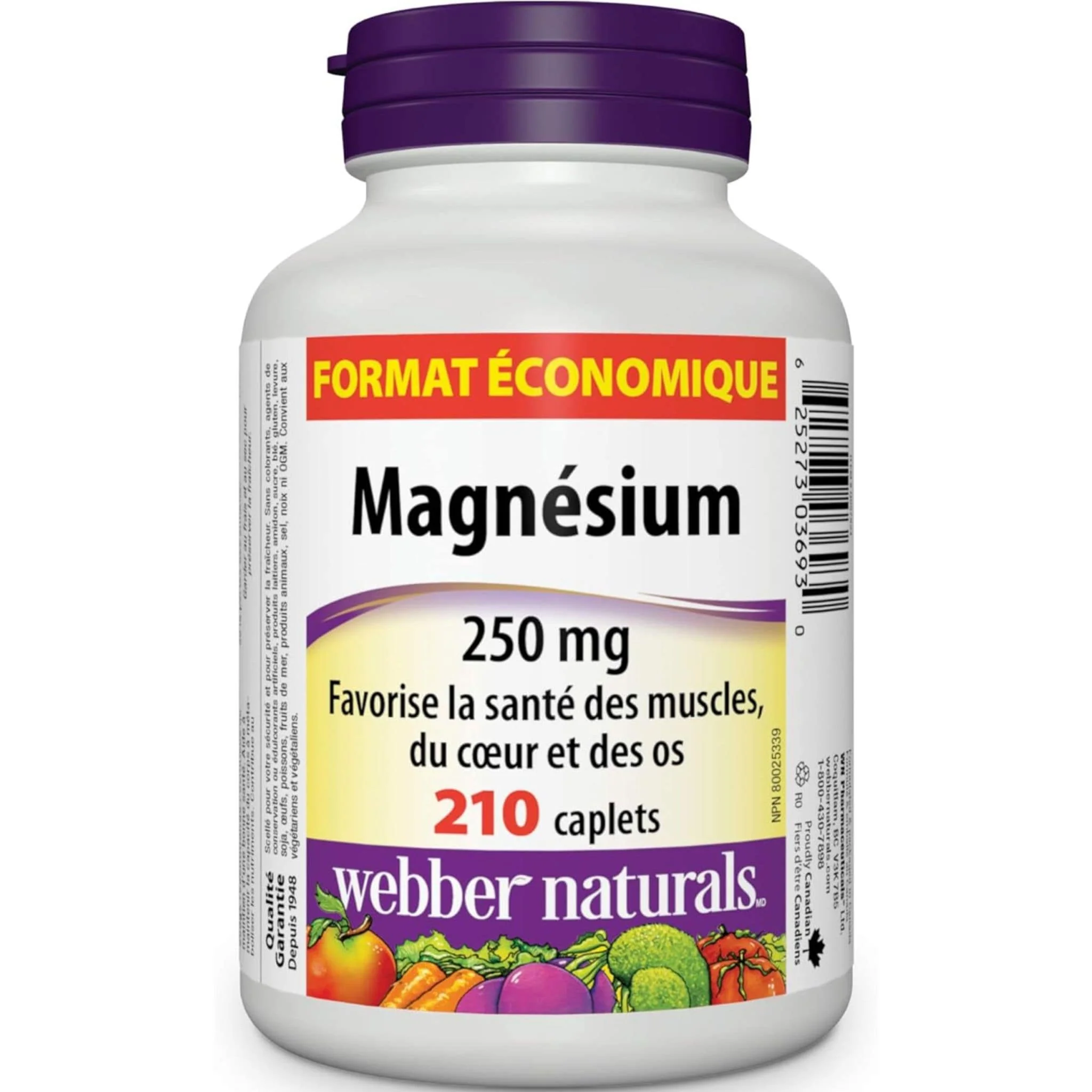Webber Naturals Magnesium 250mg - Image 8
