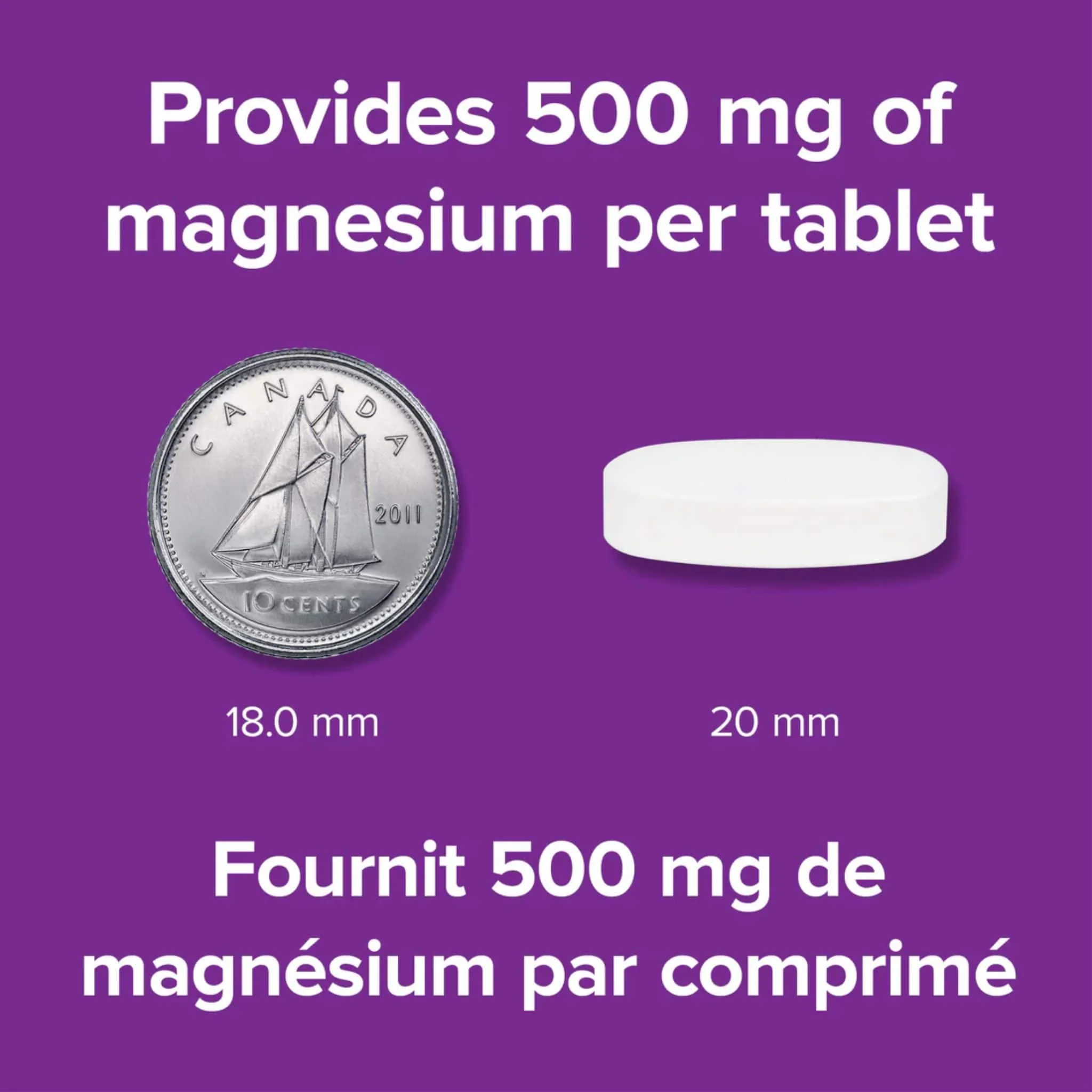 Webber Naturals Magnesium 500mg, Chelated for Enhanced Absorption, Supports Healthy Bones and Muscle Function, 60-150 Tablets - Image 5