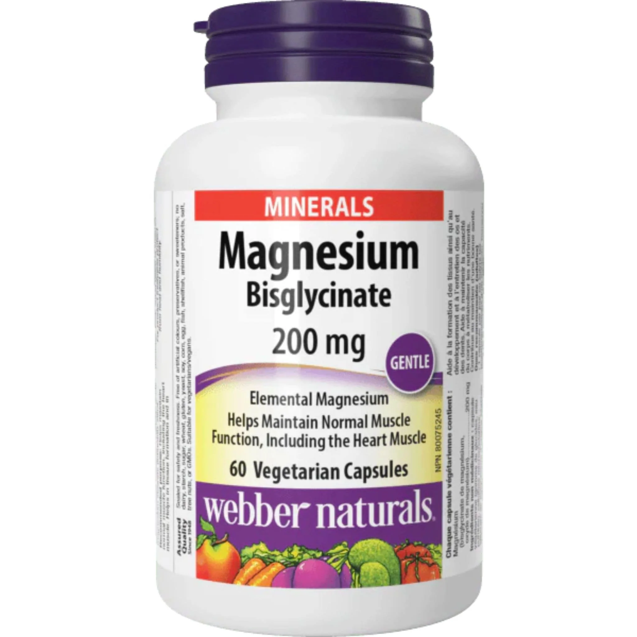 Webber Naturals Magnesium Bisglycinate 200mg