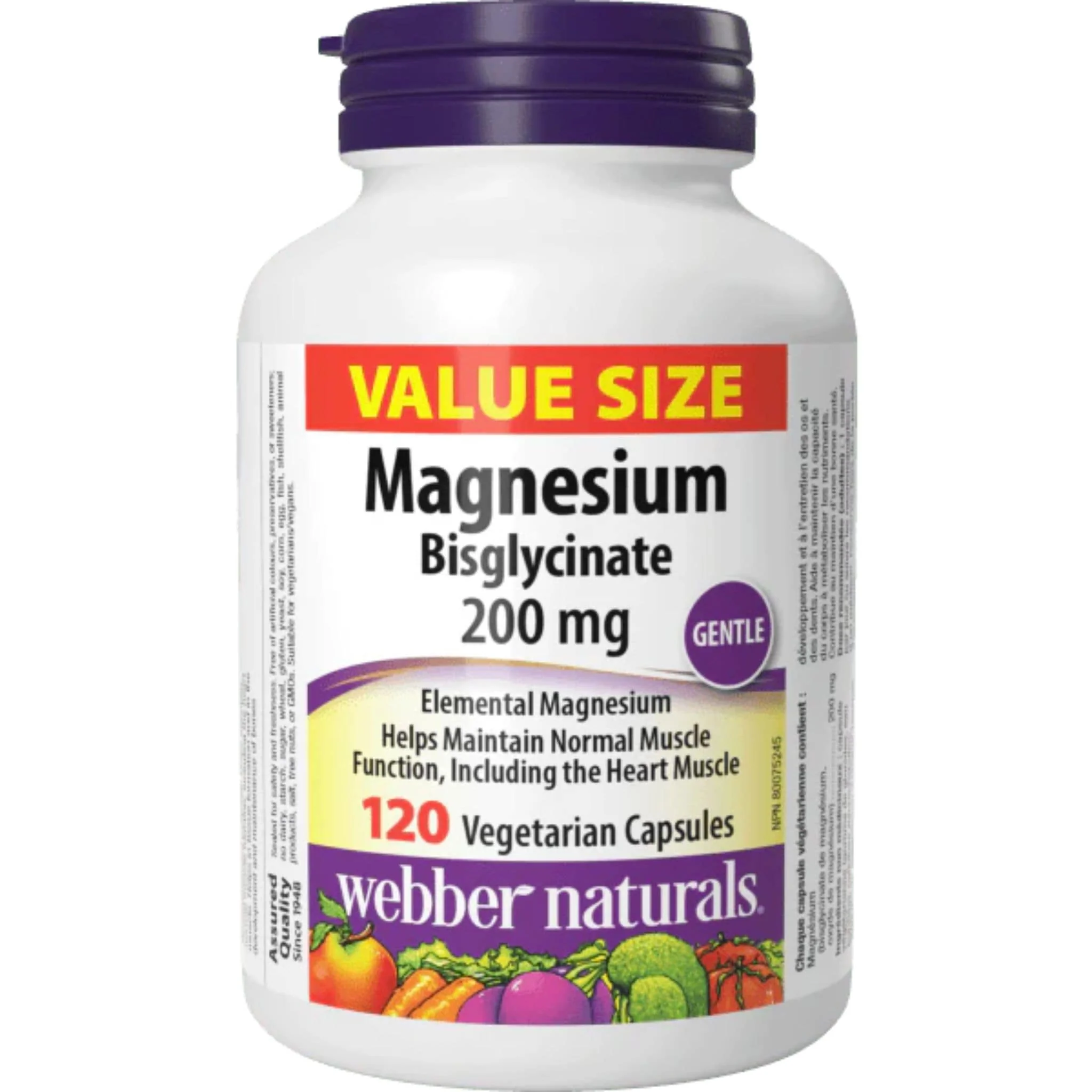 Webber Naturals Magnesium Bisglycinate 200mg - Image 2