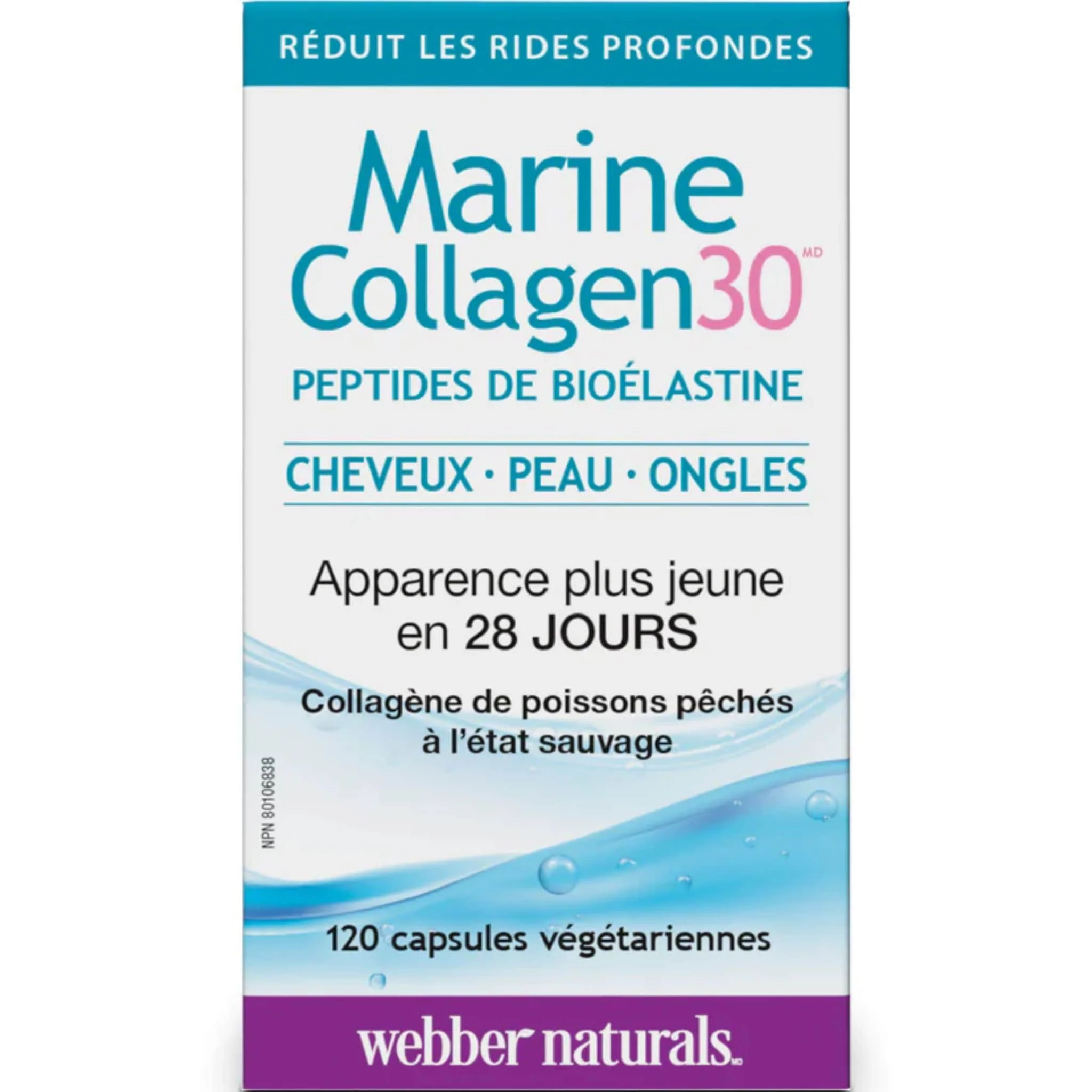 Webber Naturals Marine Collagen30, 120 Vegetable Capsules - Image 2