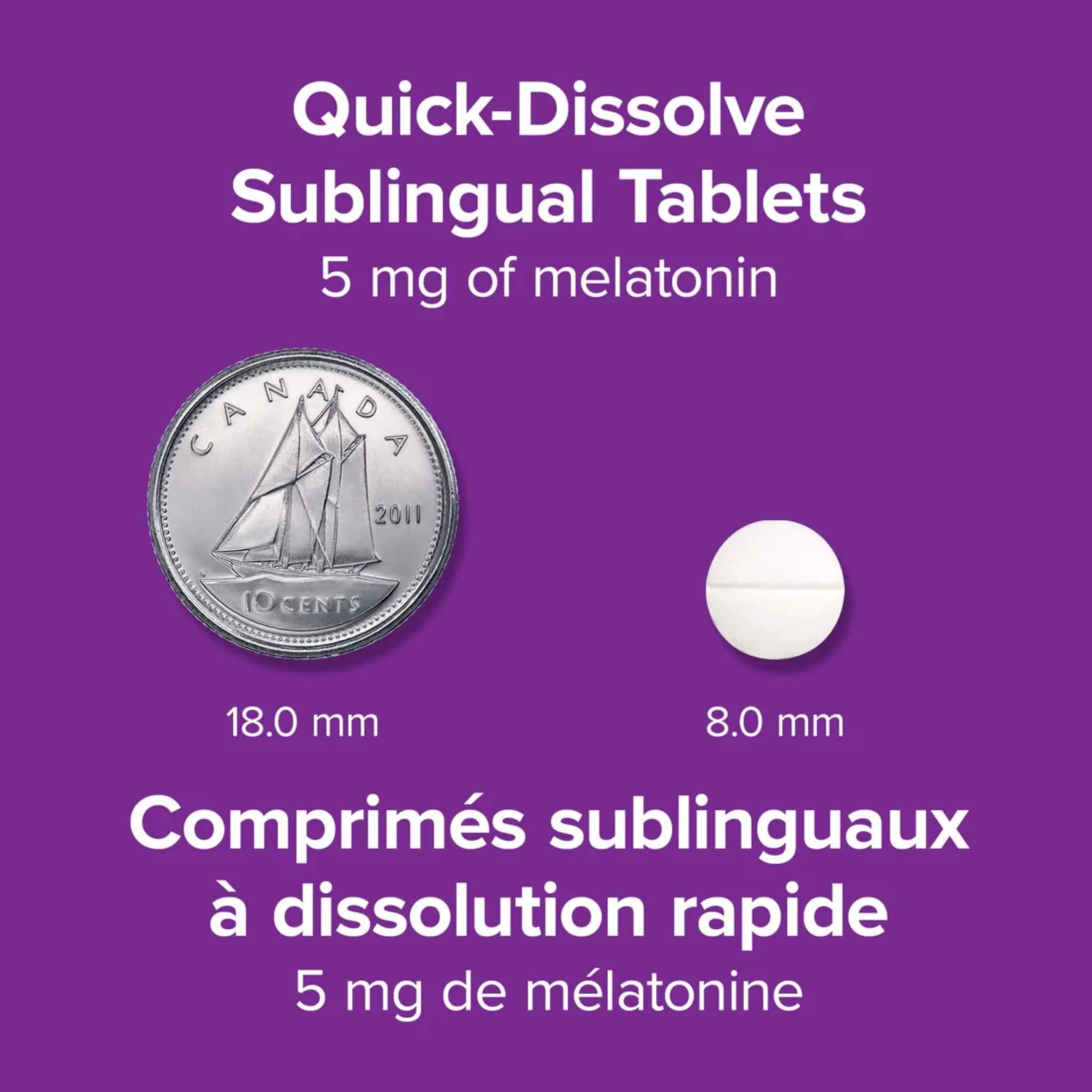 Webber Naturals Melatonin 5mg, Quick Dissolving Tablets, Peppermint Flavour - Image 10