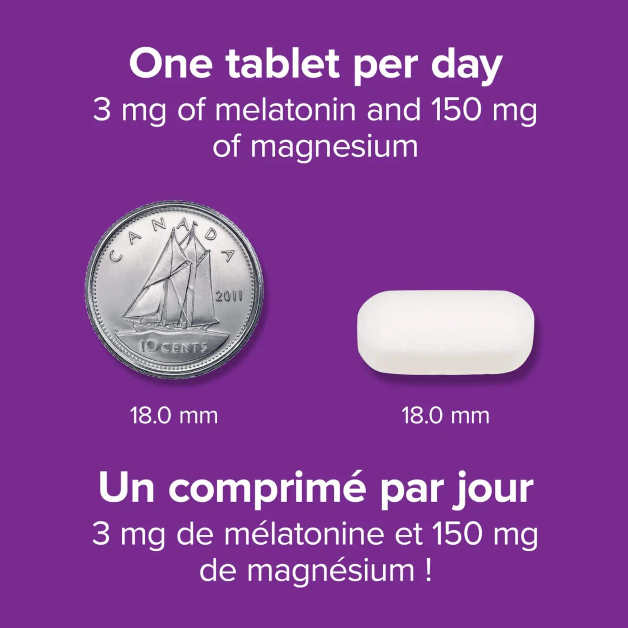 Webber Naturals Melatonin & Magnesium, 3mg/150mg, 100 Tablets - Image 4