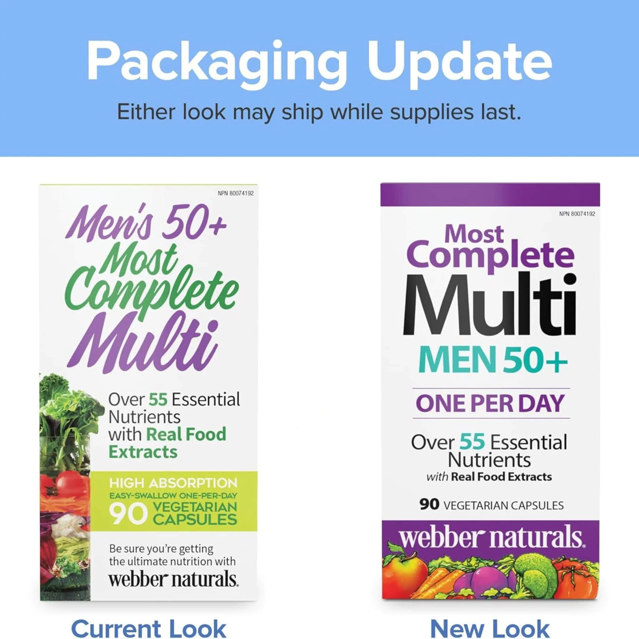 Webber Naturals Most Complete Multivitamin for Men 50+, 90 Vegetarian Capsules - Image 10