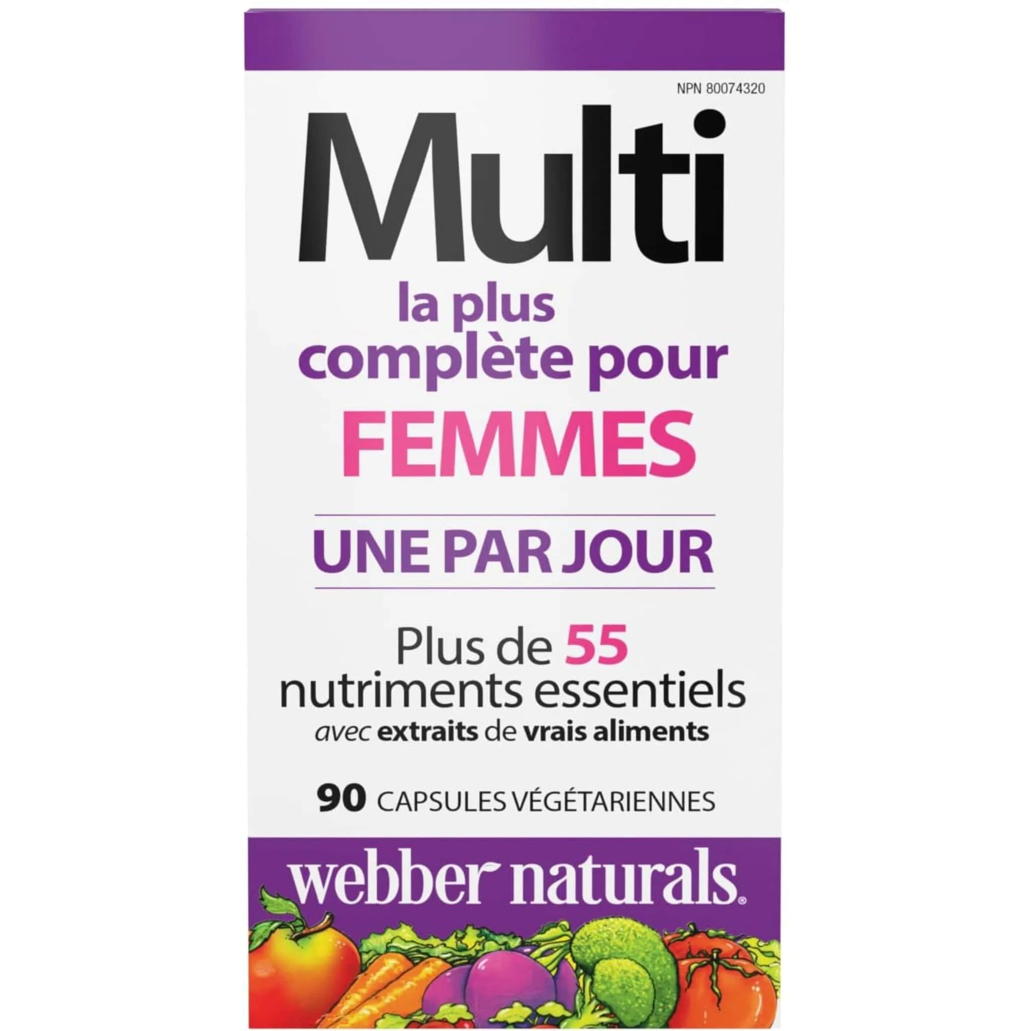 Webber Naturals Most Complete Multivitamin For Women, 90 Vegetarian Capsules - Image 2