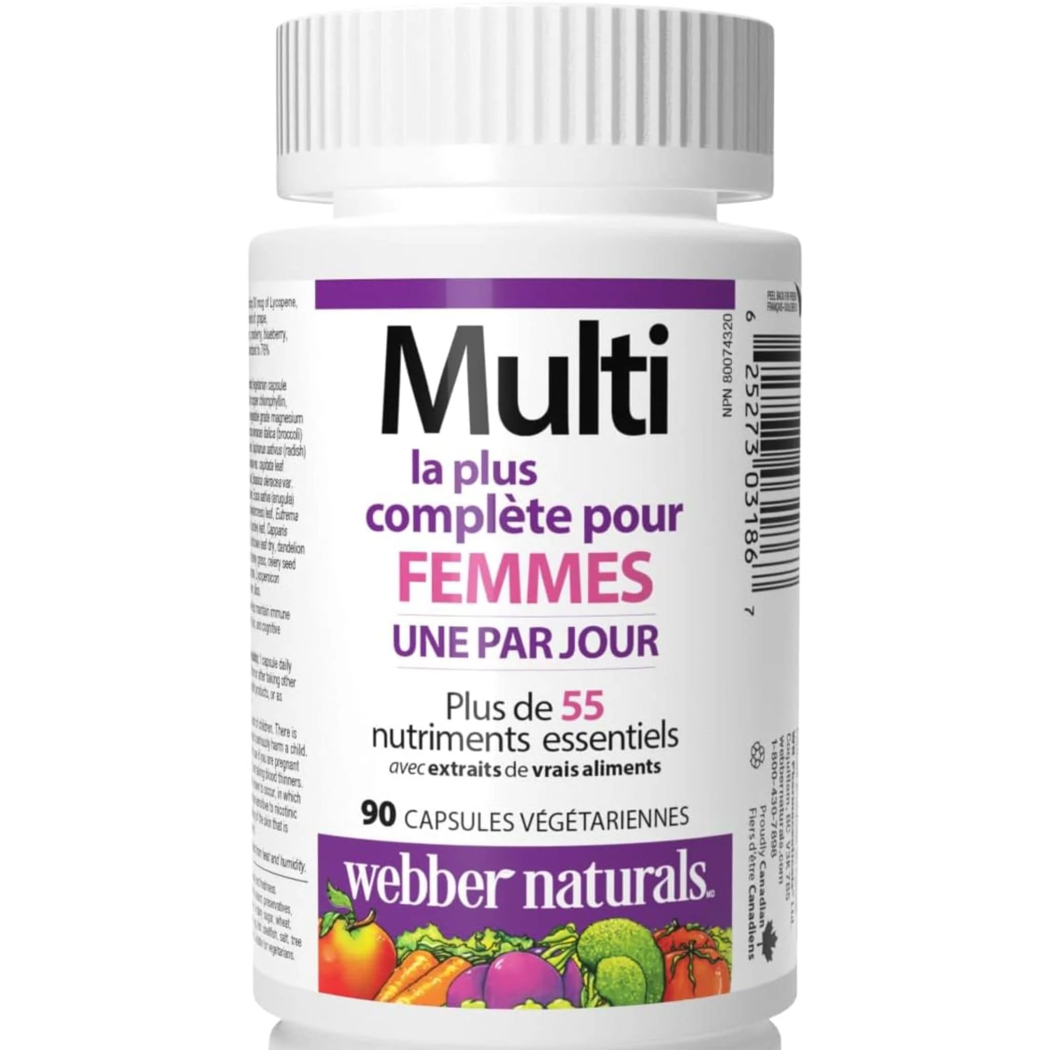 Webber Naturals Most Complete Multivitamin For Women, 90 Vegetarian Capsules - Image 4