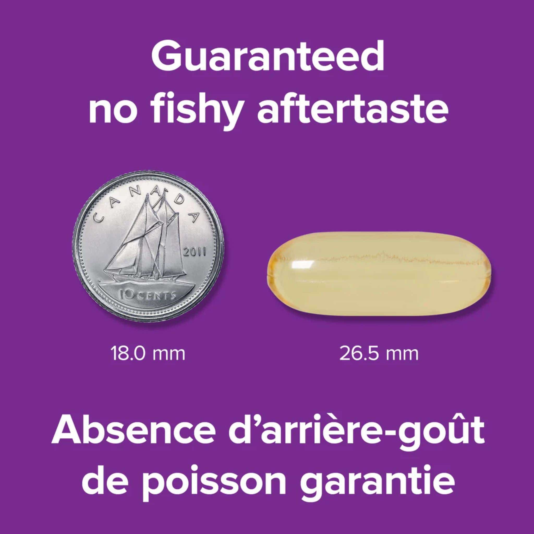 Webber Naturals Omega-3 900mg, Triple Strength, EPA 600mg, DHA 300mg, No Fishy Aftertaste, 80-120 Clear Enteric Softgels - Image 11