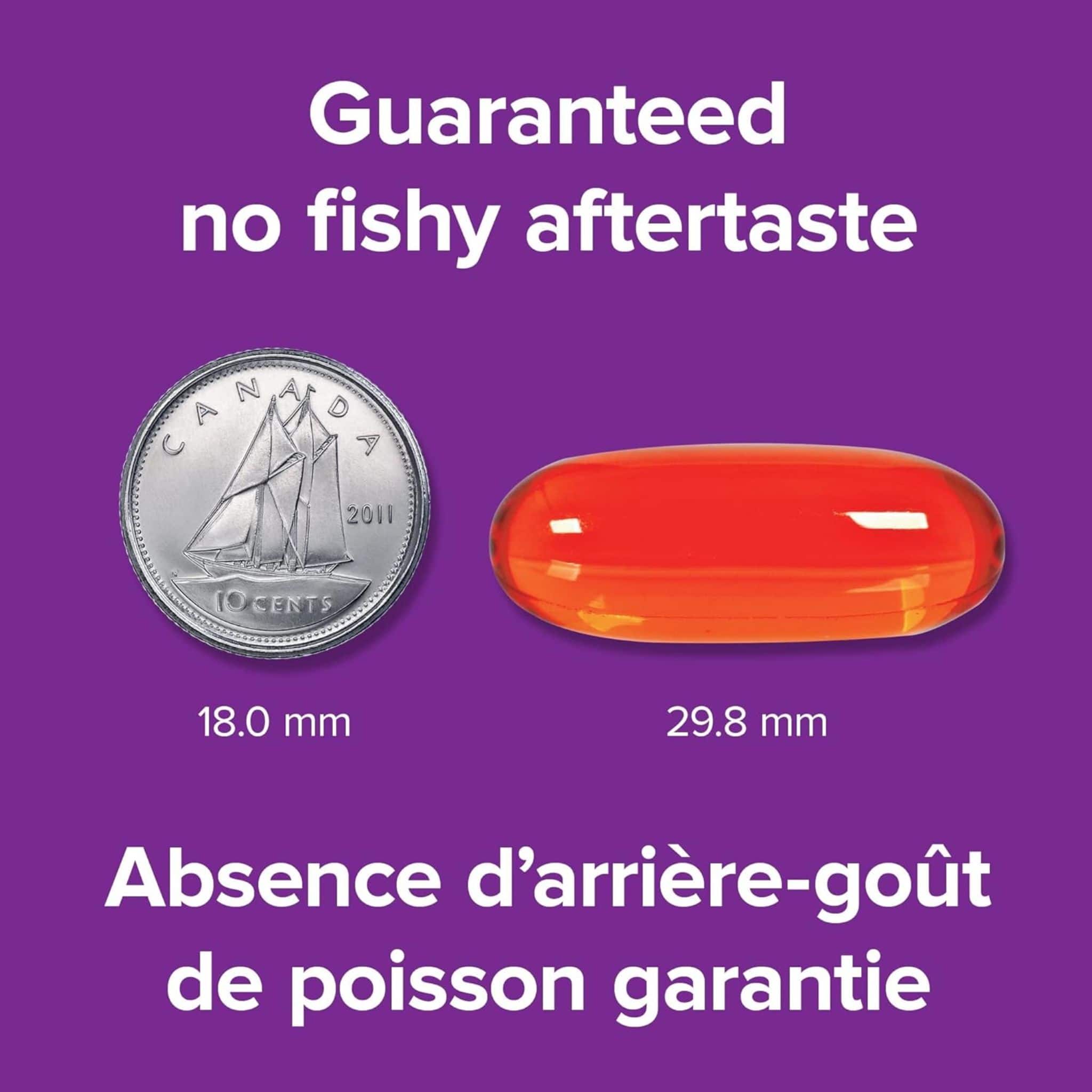 Webber Naturals Omega-3 plus CoQ10, Triple Strength, EPA 900mg, DHA 100mg, 80 Clear Enteric Softgels - Image 8