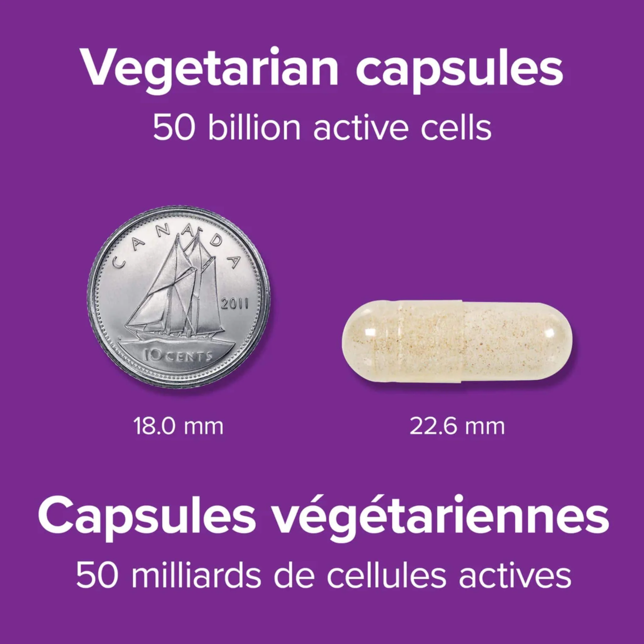Webber Naturals Probiotic 50 Billion, 30 Vegetarian Capsules - Image 3