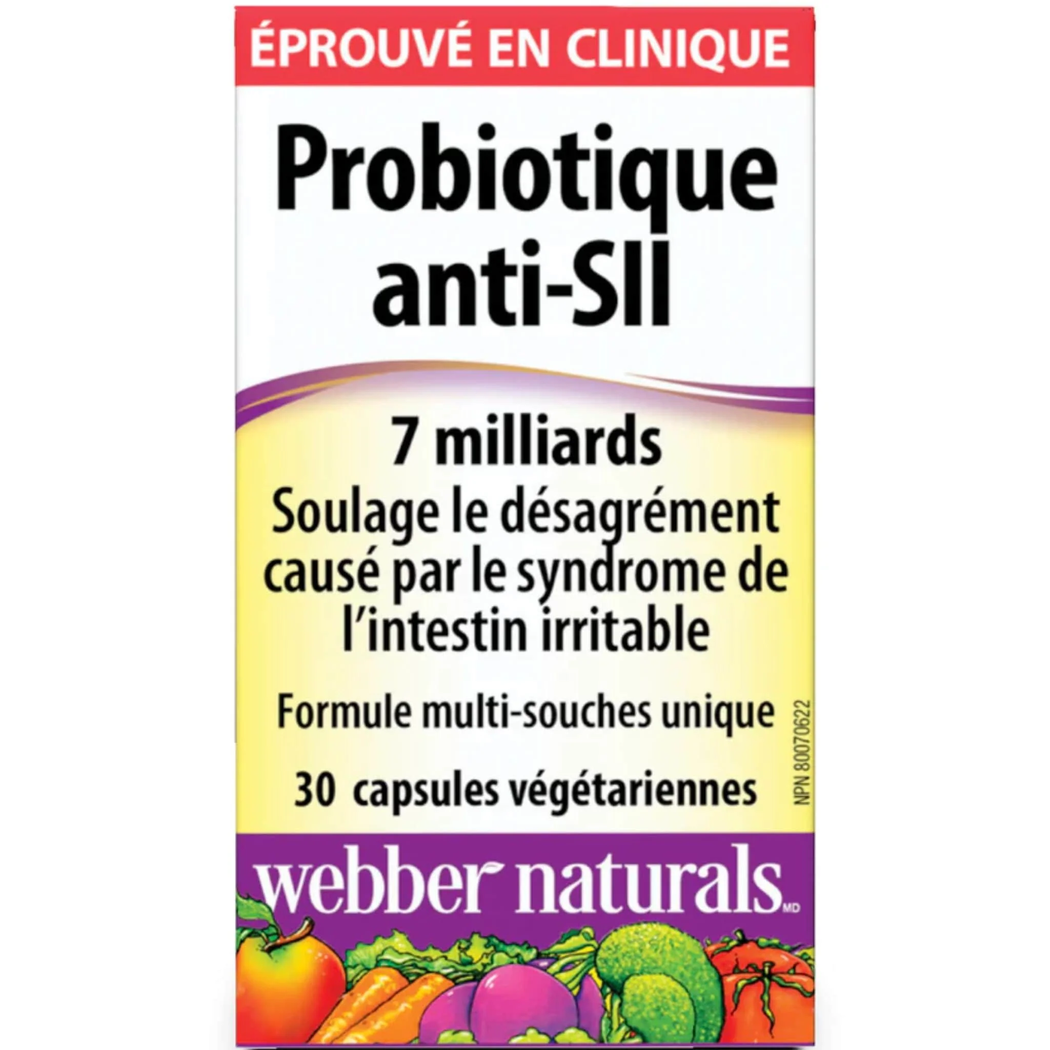 Webber Naturals Probiotic, IBS Support, 7 Billion, 30 Vegetarian Capsules - Image 2