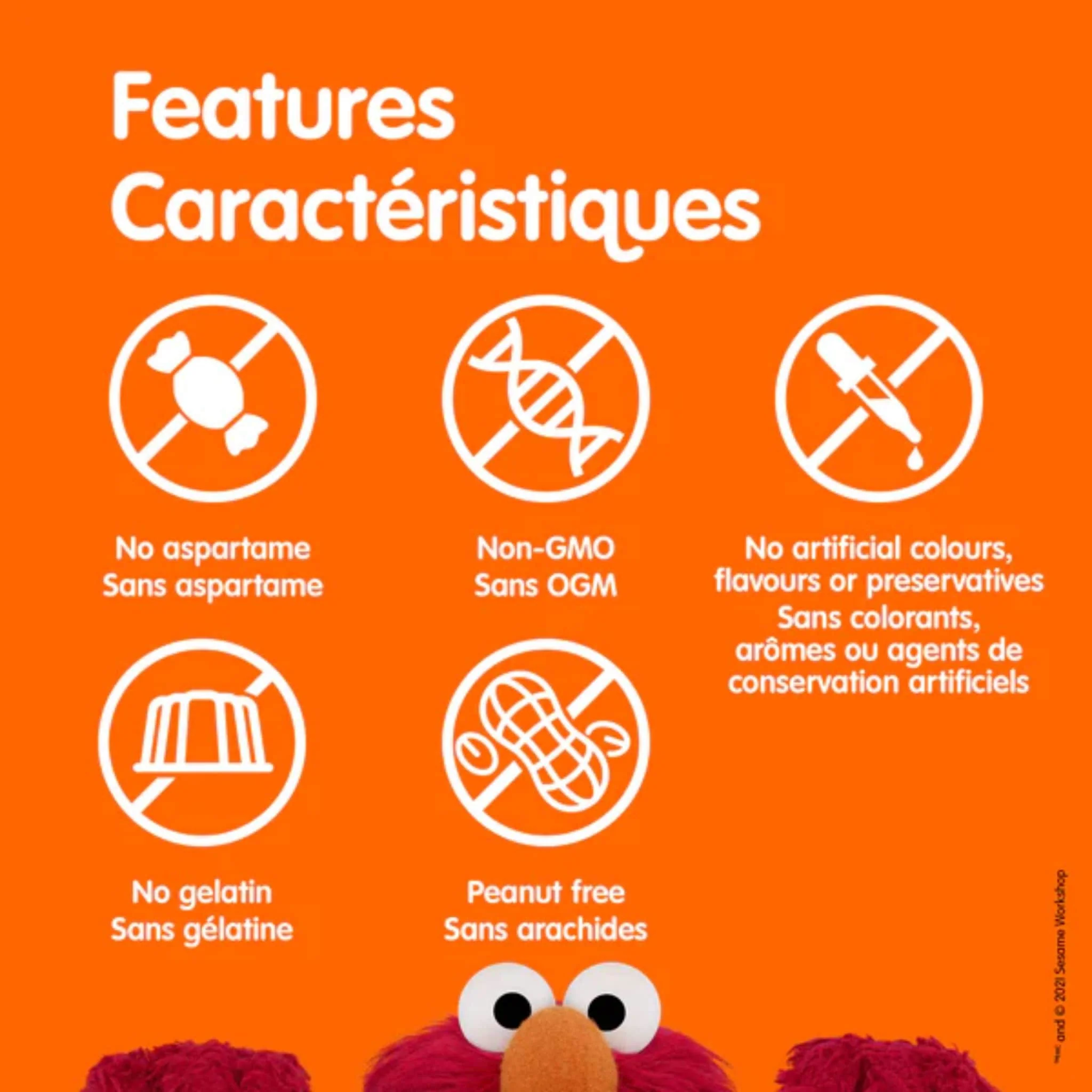 Webber Naturals Sesame Street Probiotic Gummy, Natural Mixed Berry, 50 Gummies - Image 5