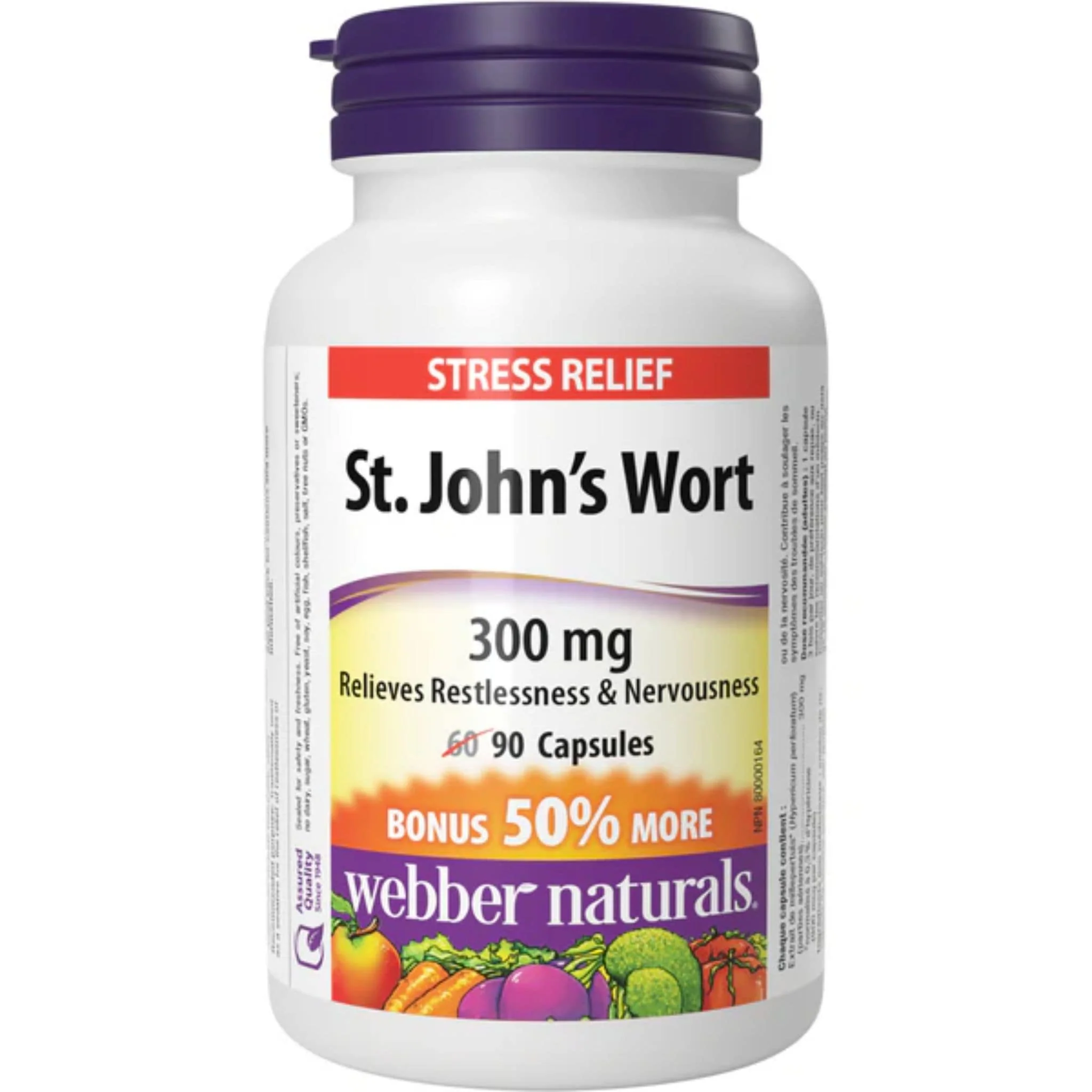 Webber Naturals St. John’s Wort 300mg, 90 Capsules