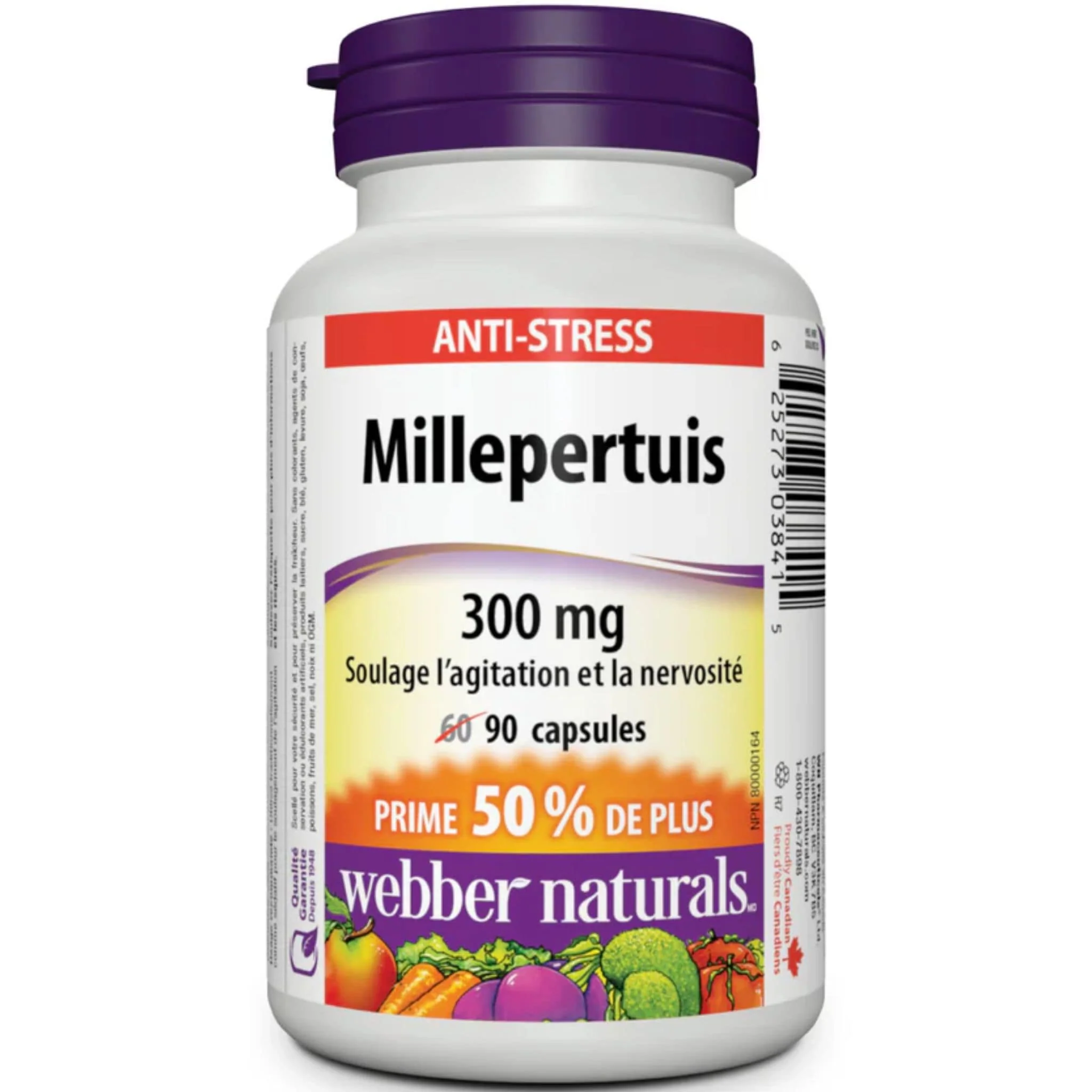 Webber Naturals St. John’s Wort 300mg, 90 Capsules - Image 2
