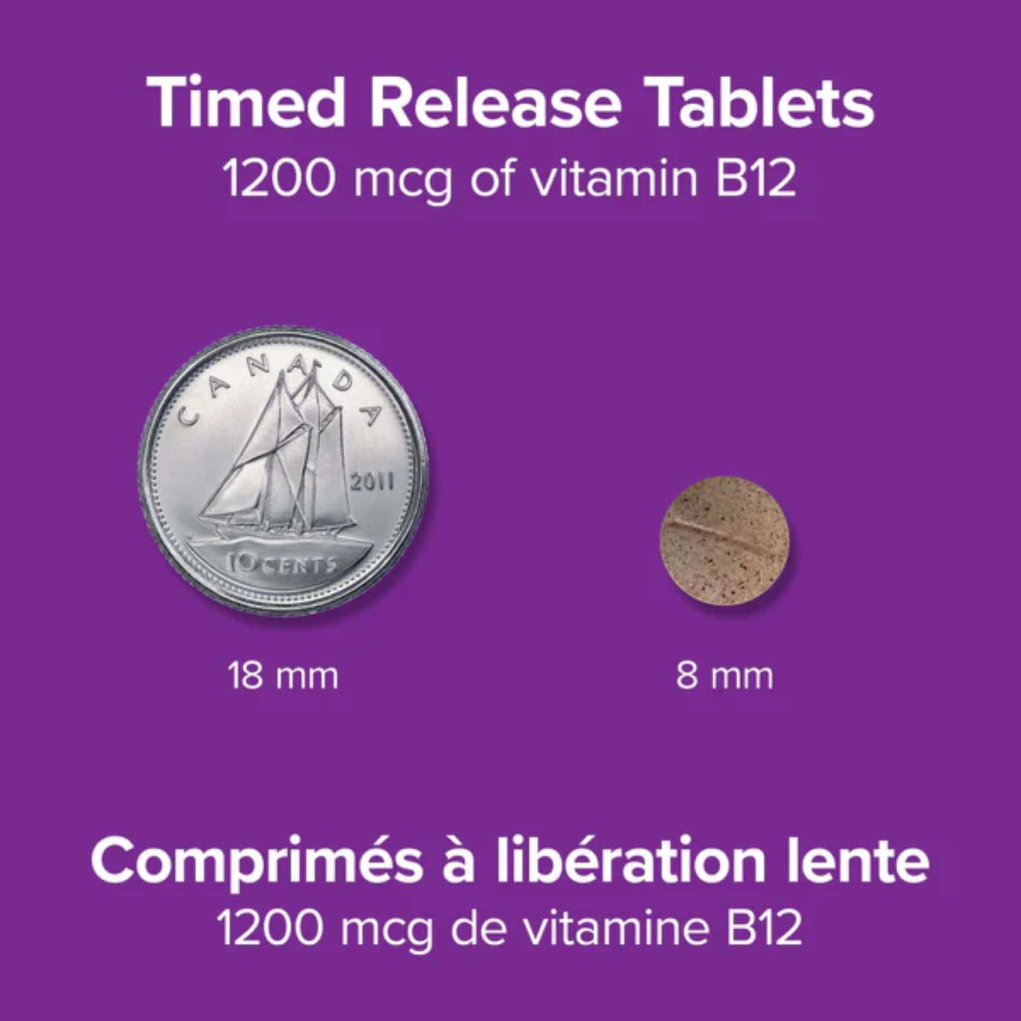 Webber Naturals Vitamin B12, Methylcobalamin 1200mcg, Timed Release Tablets - Image 4