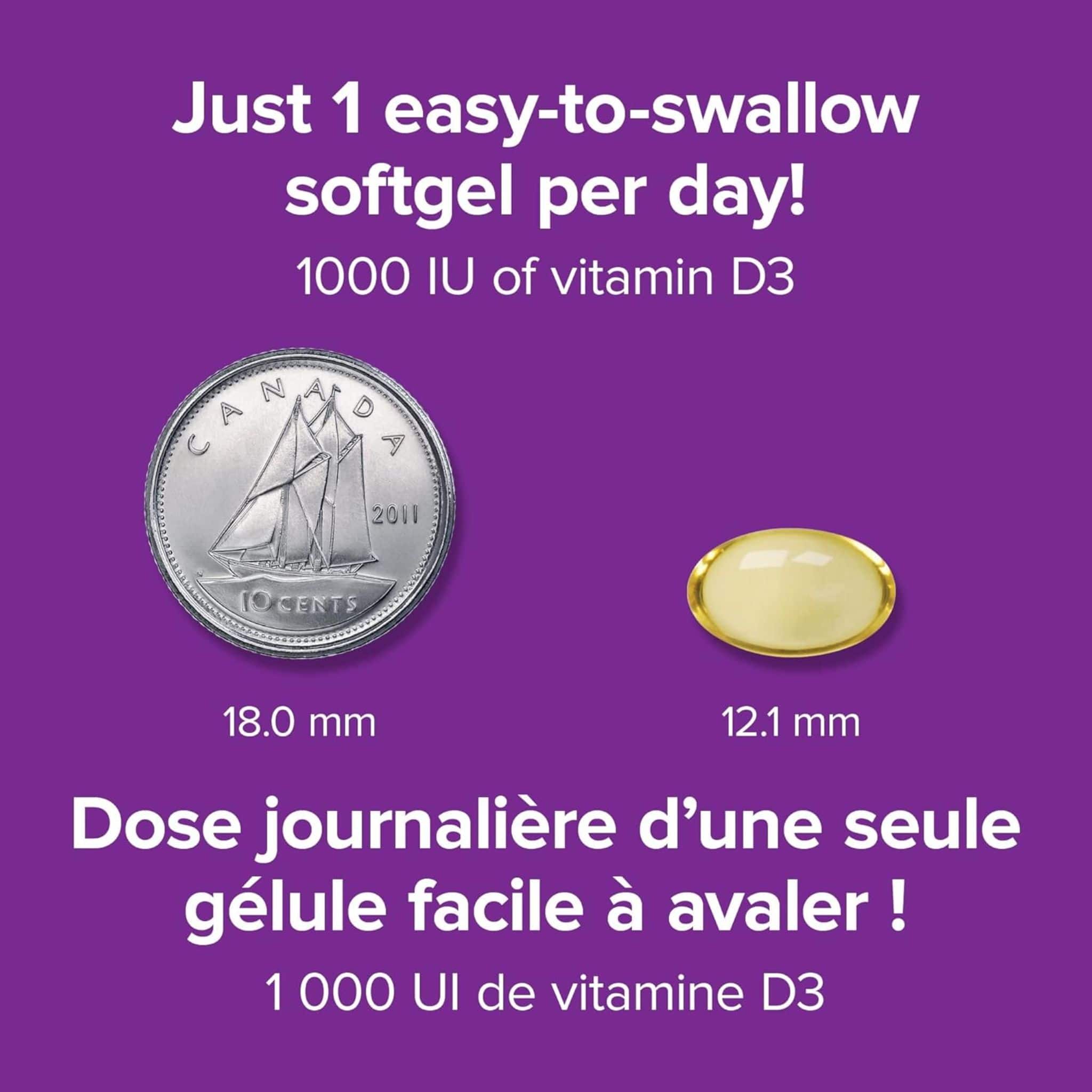Webber Naturals Vitamin D3 Softgel, 1000IU, Value Size - Image 16