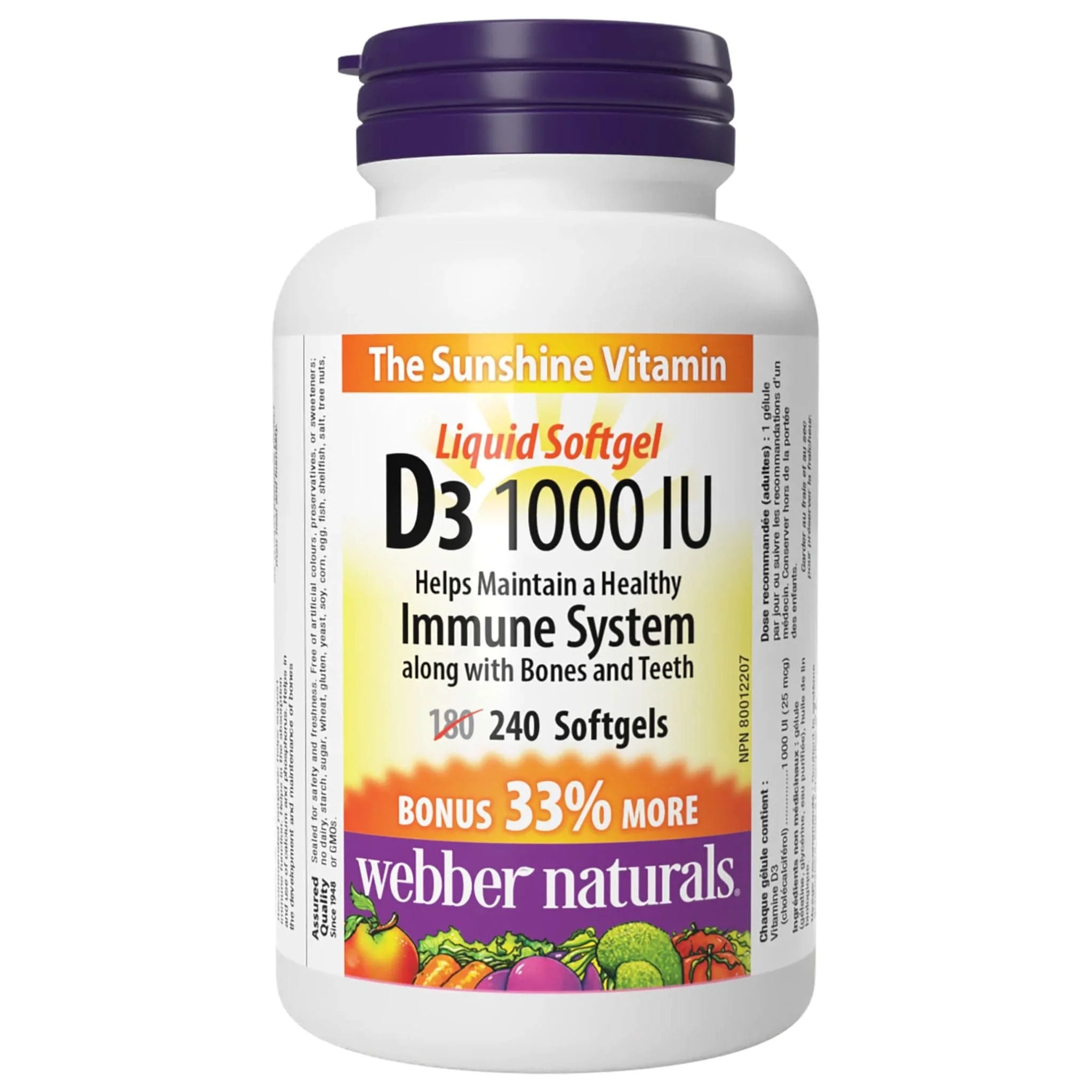 Webber Naturals Vitamin D3 Softgel, 1000IU, Value Size - Image 21