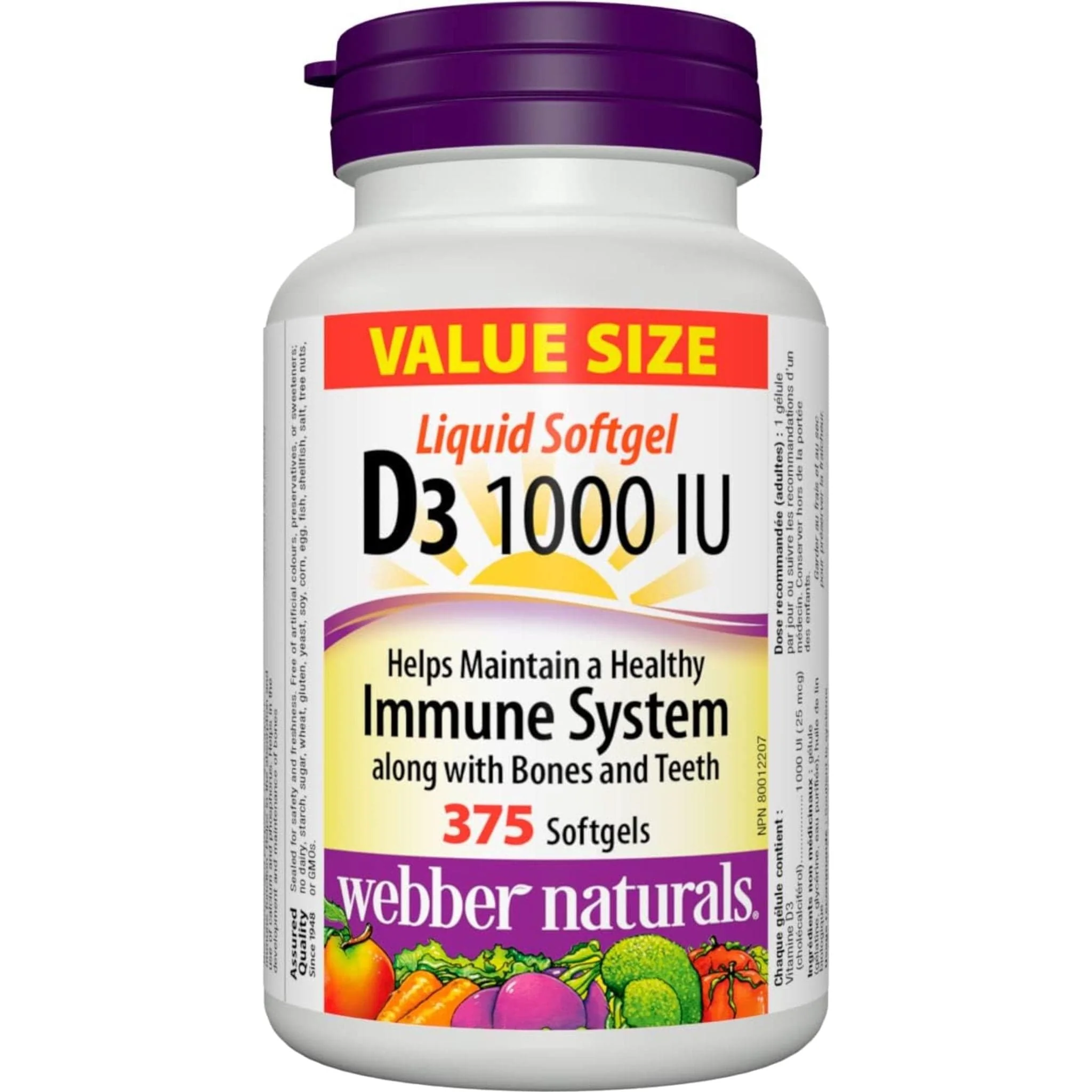 Webber Naturals Vitamin D3 Softgel, 1000IU, Value Size - Image 22