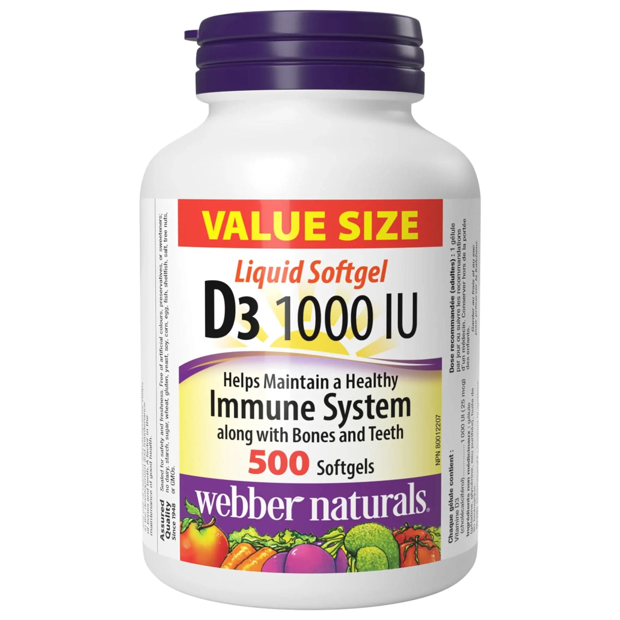 Webber Naturals Vitamin D3 Softgel, 1000IU, Value Size - Image 23