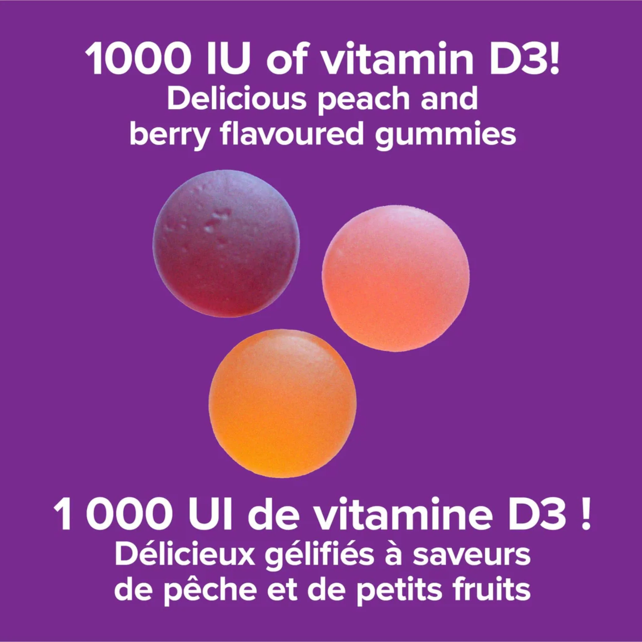 Webber Naturals Vitamin D3 Gummies 1000IU, 90 Gummies - Image 6