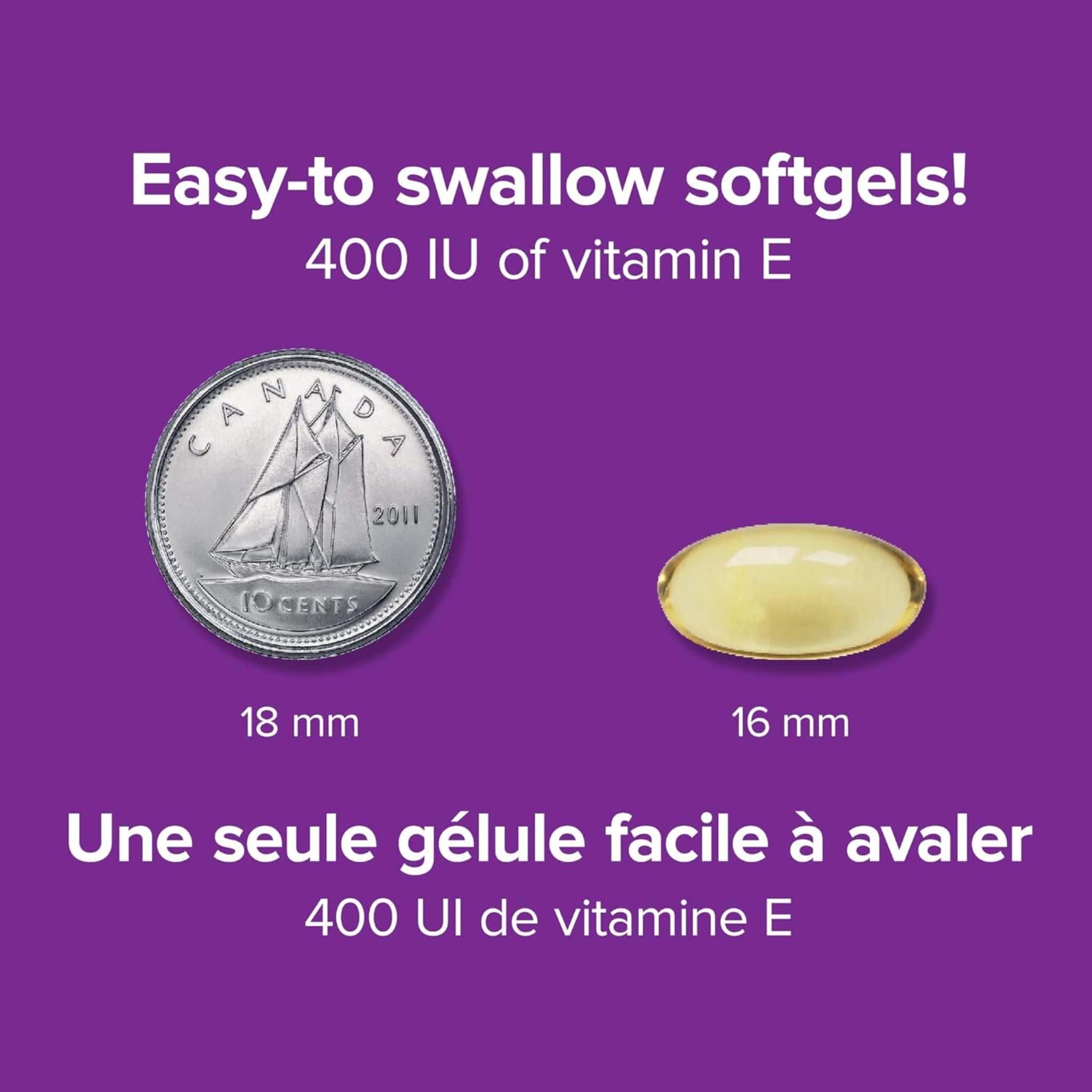 Webber Naturals Vitamin E 400IU, Natural Source, BONUS! 33% More, 120 Softgels - Image 5