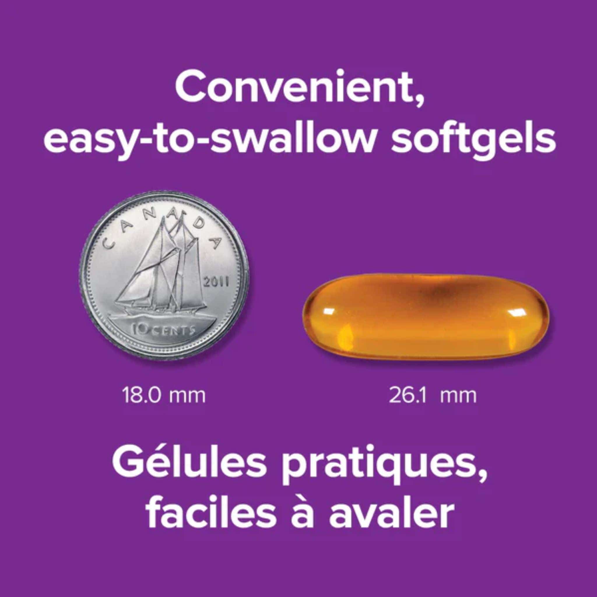 Webber Naturals Wild Alaskan Salmon Oil, 100% Pure, 1000mg, BONUS! 50% More, 180 Softgels - Image 3
