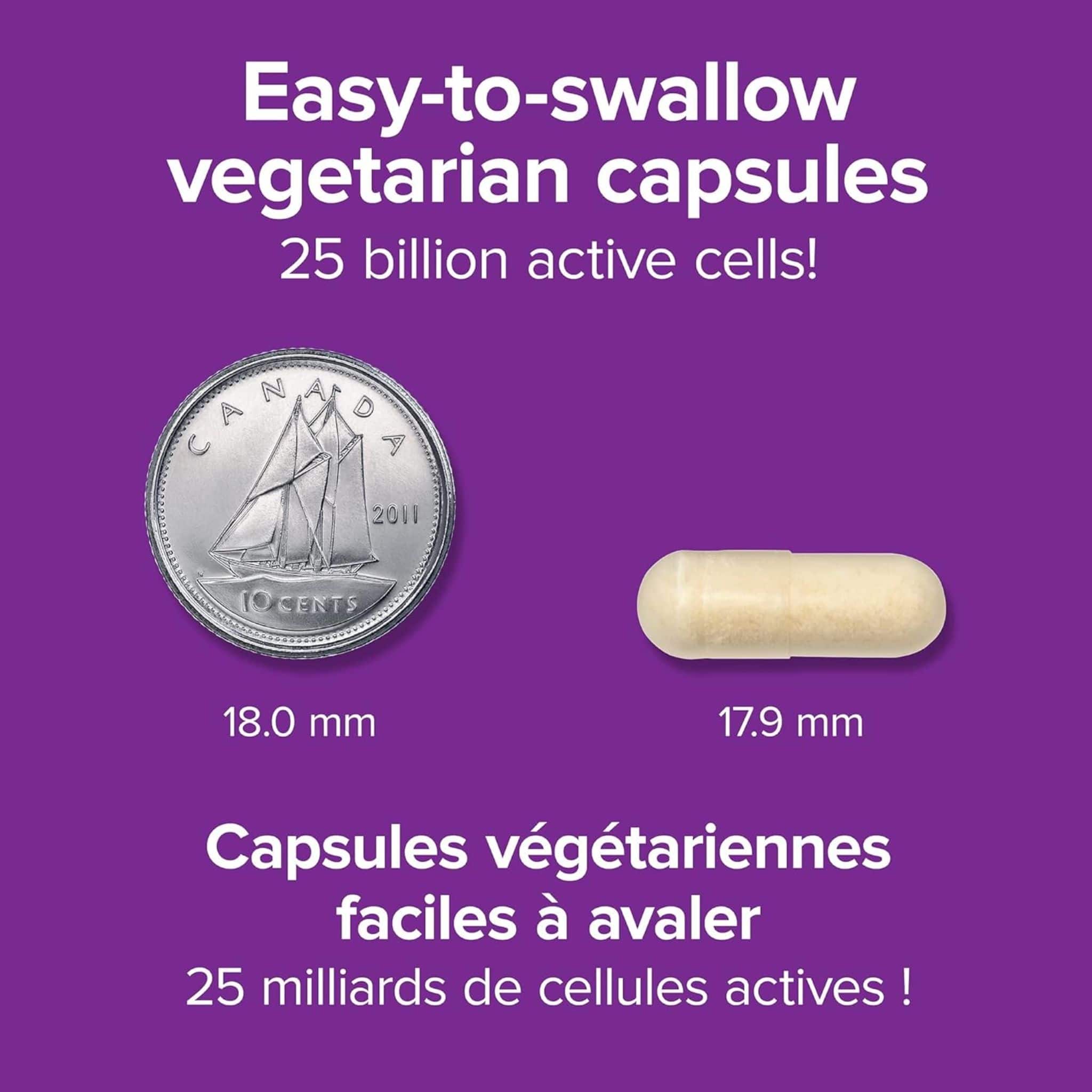 Webber Naturals Women's Daily Probiotic 25 Billion, 30 Vegetarian Capsules - Image 10