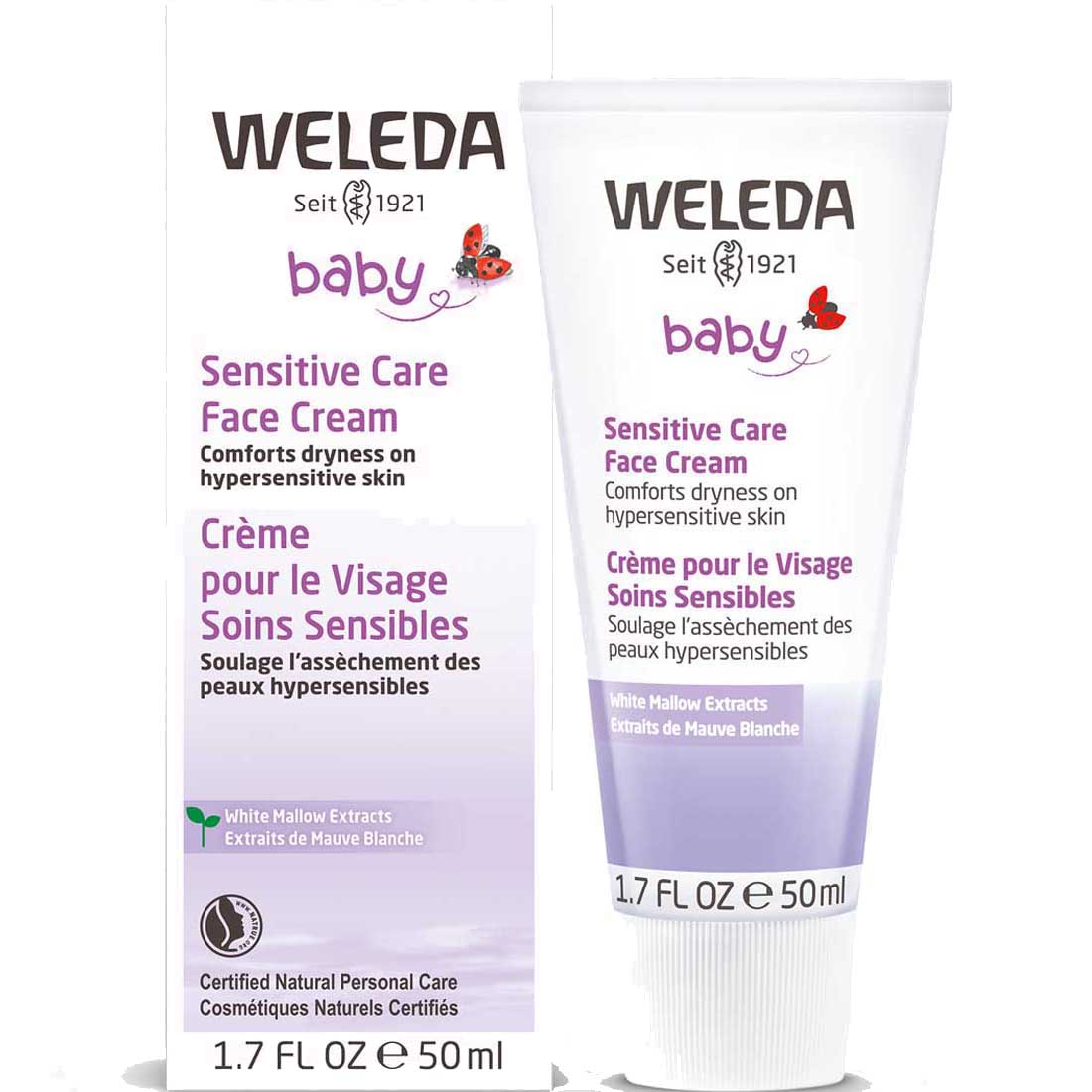 Weleda Baby Derma White Mallow Face Cream, 50ml/1.7oz - Image 2