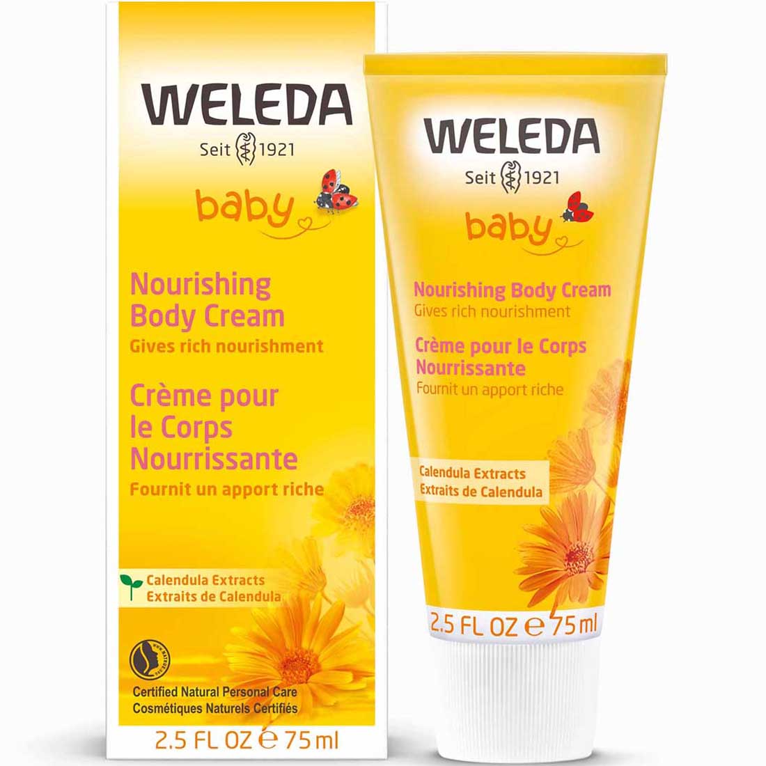 Weleda Baby Nourishing Body Cream with Calendula, 75ml - Image 2