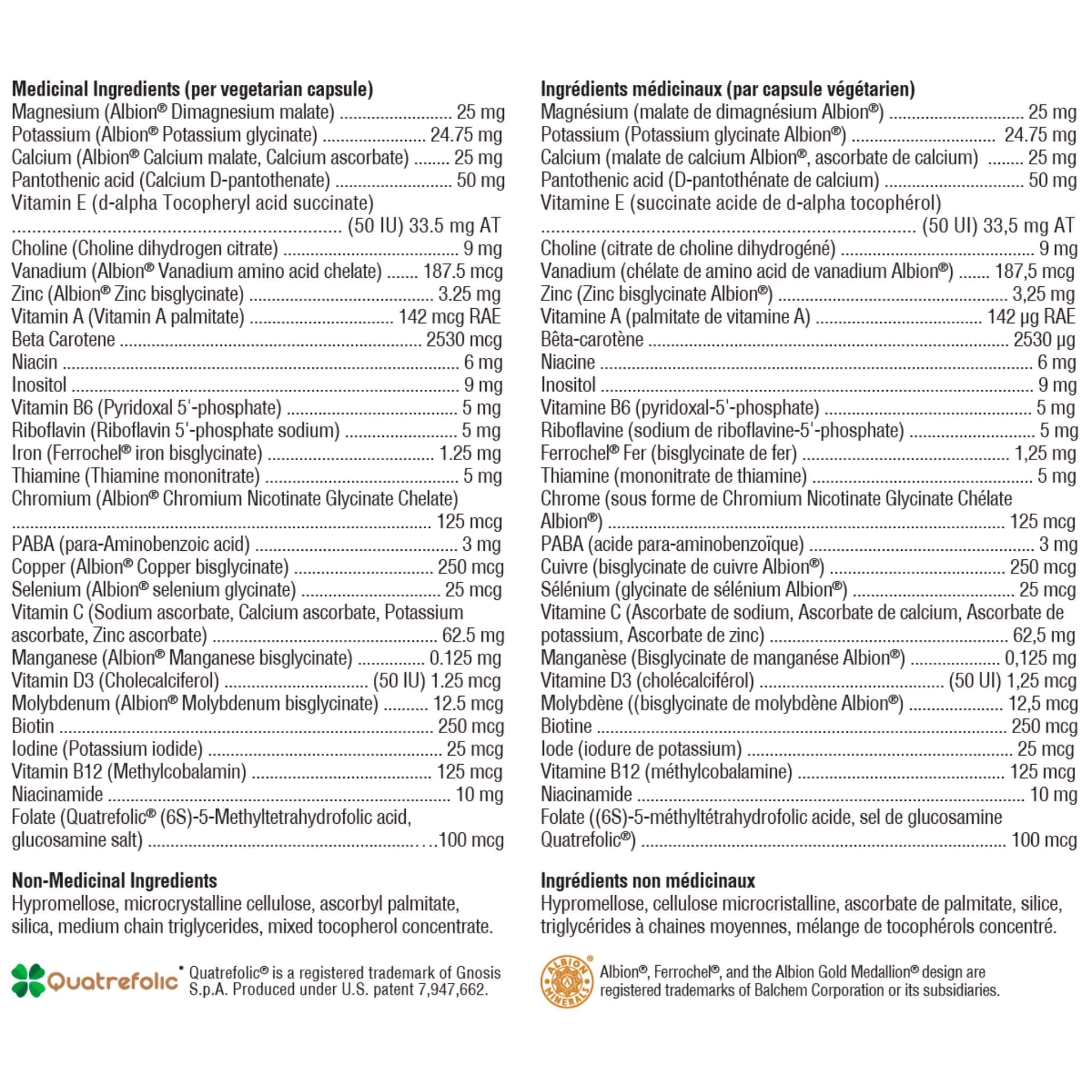 Xymogen ActivNutrients, 120 Vegetable Capsules - Image 3