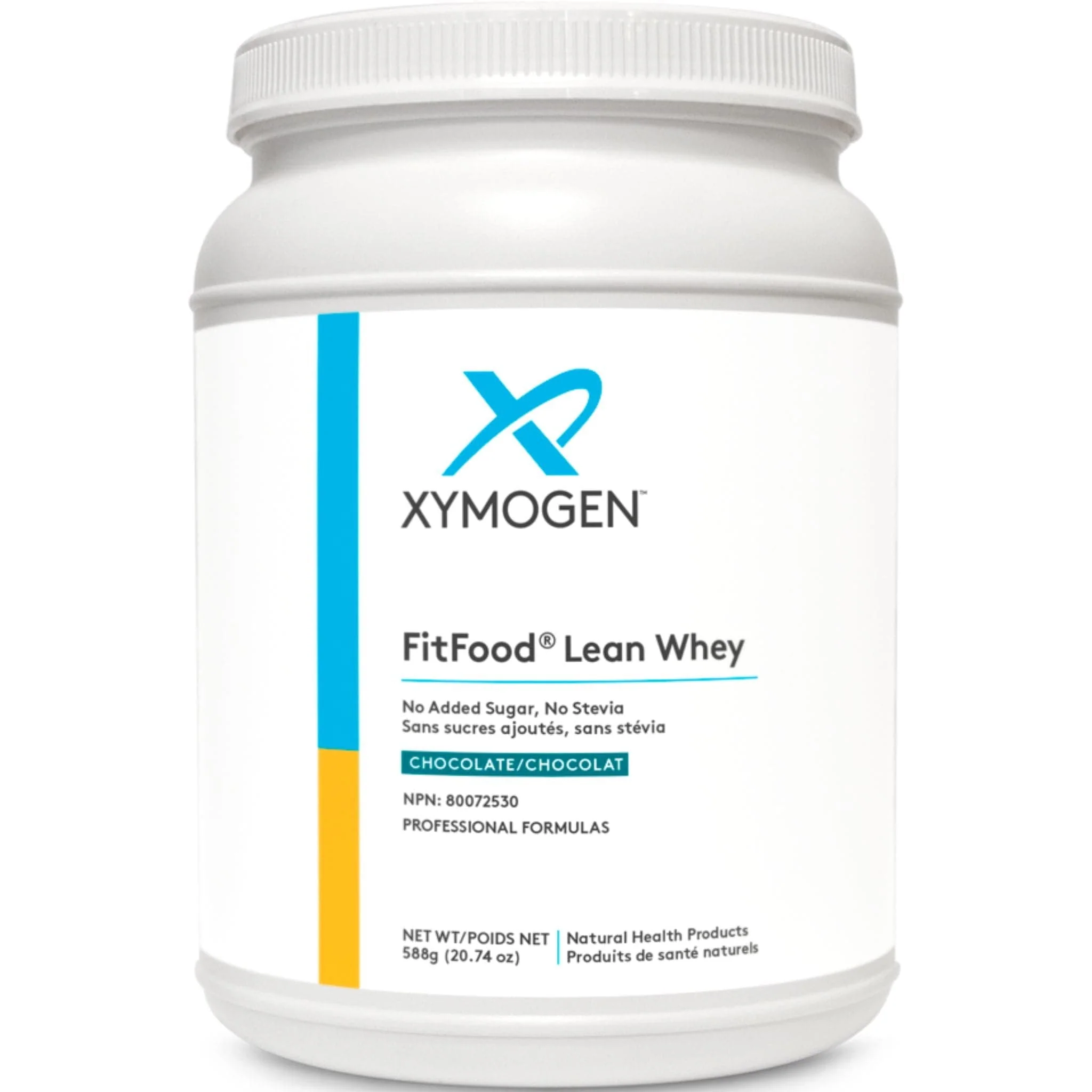 Xymogen FIT Food Lean Whey, No Added Sugar, No Stevia, 588g, Chocolate