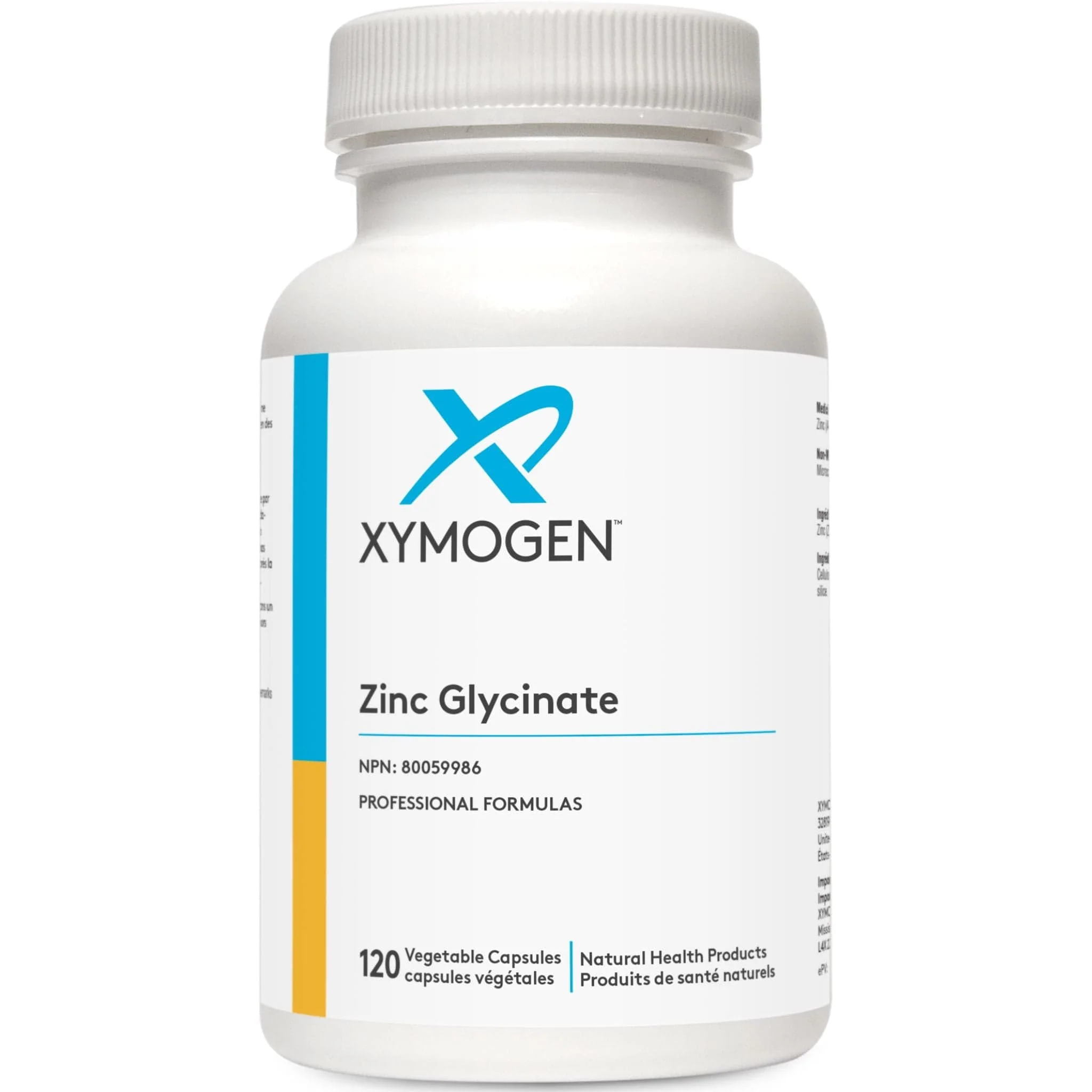 Xymogen Zinc Glycinate, 120 Vegetable Capsules - Image 2