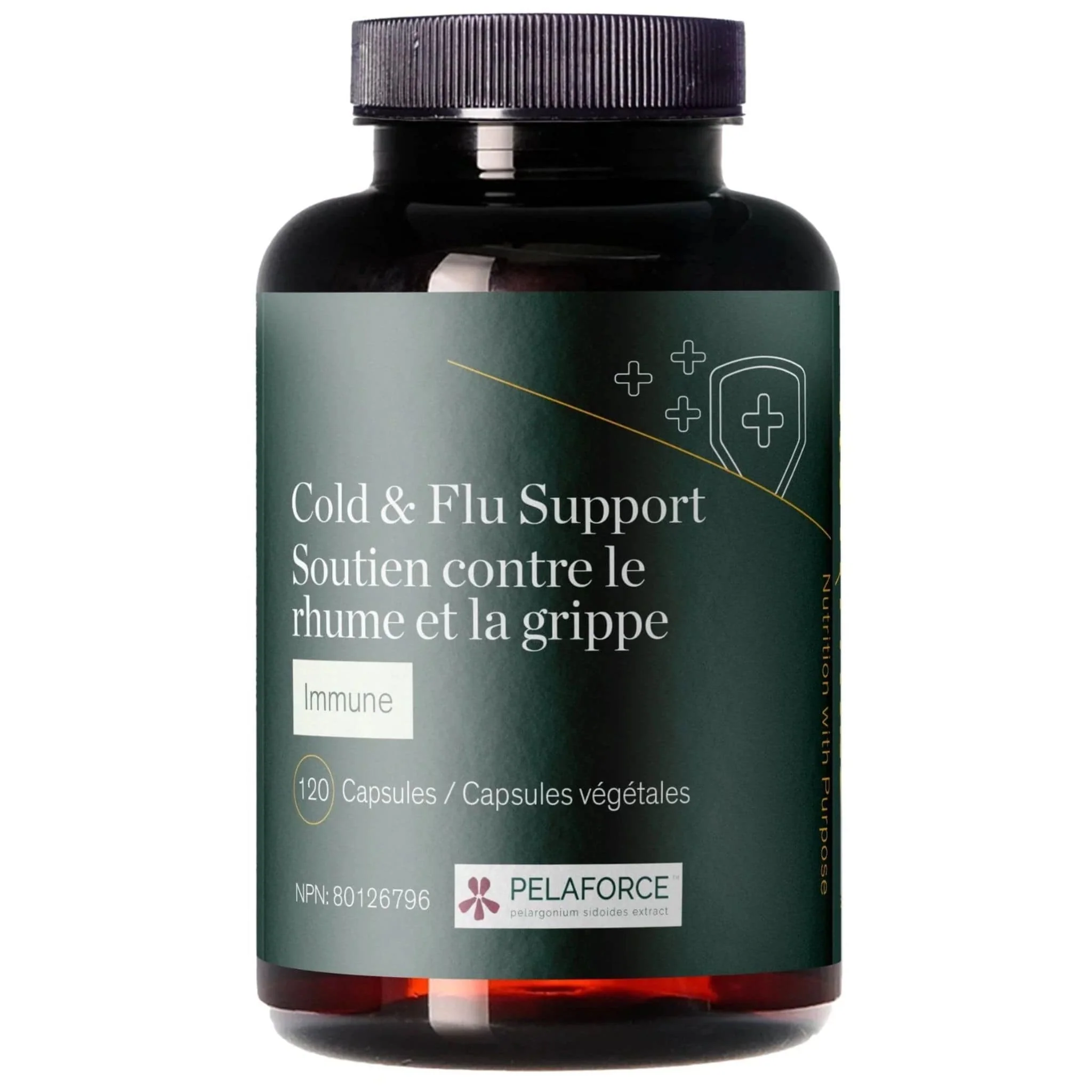 Younited Cold and Flu Support, Natural Cold Remedy to Help Boost Immune System, Fights Viruses, 120 Vegetable Capsules