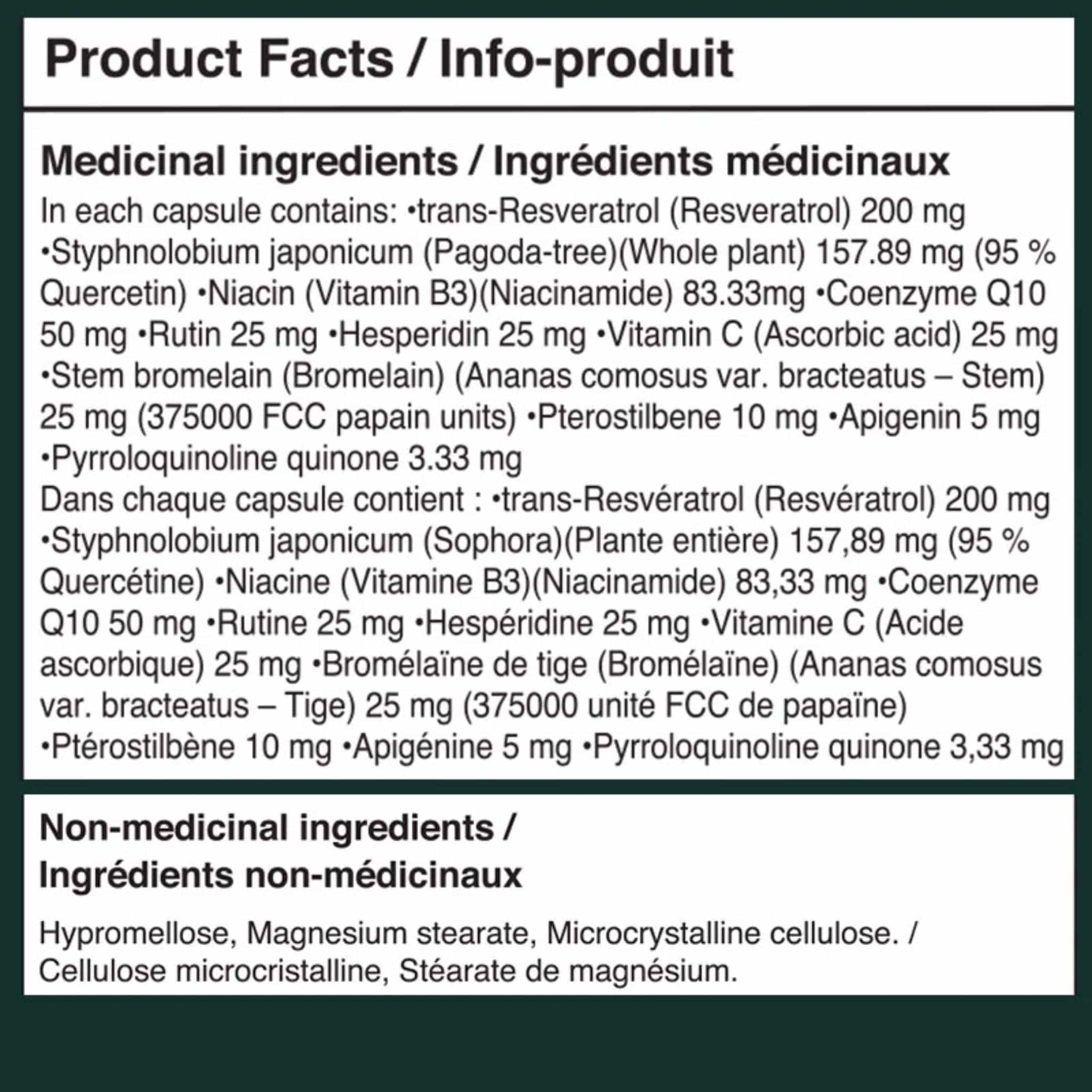 Younited NAD Activator with Resveratrol 200mg, Quercetin, Coenzyme Q10, Helps Boost NAD+ Levels and Support Cardiovascular, Cellular and Immune Health, 90 Vegetable Capsules - Image 2
