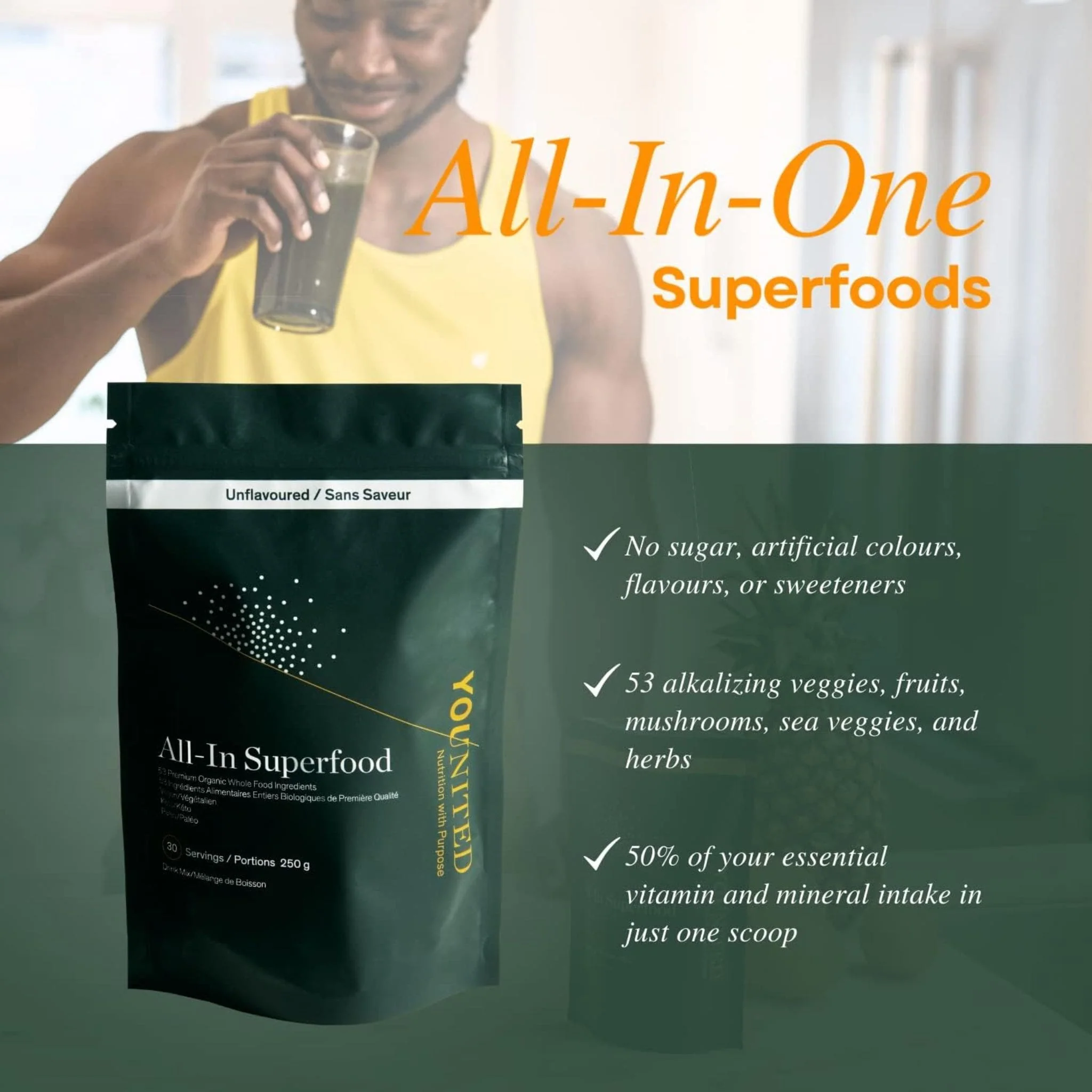 Younited All In Superfood Powder, 30 Servings - Image 8