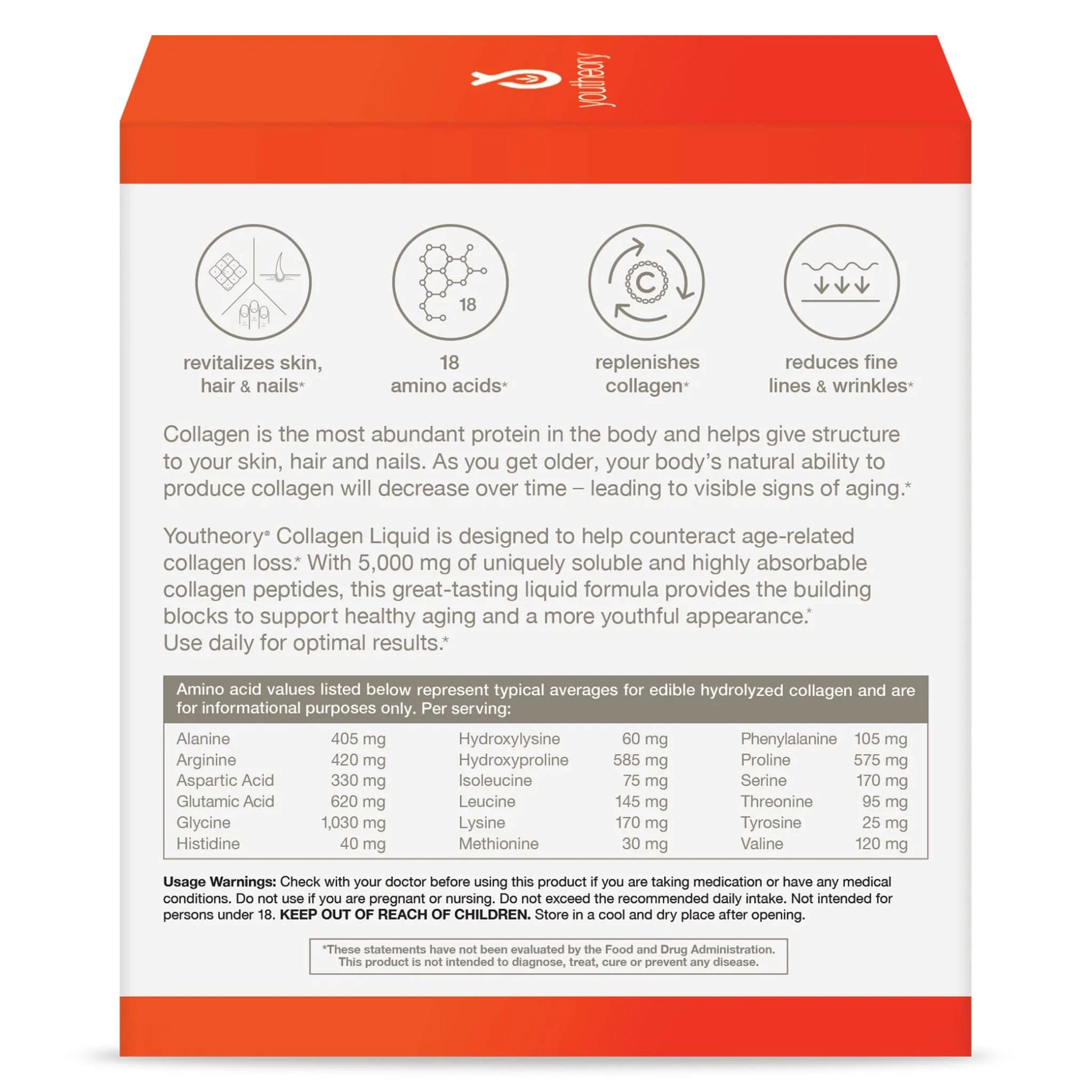 YouTheory Liquid Collagen On The Go, 12 Packets - Image 3