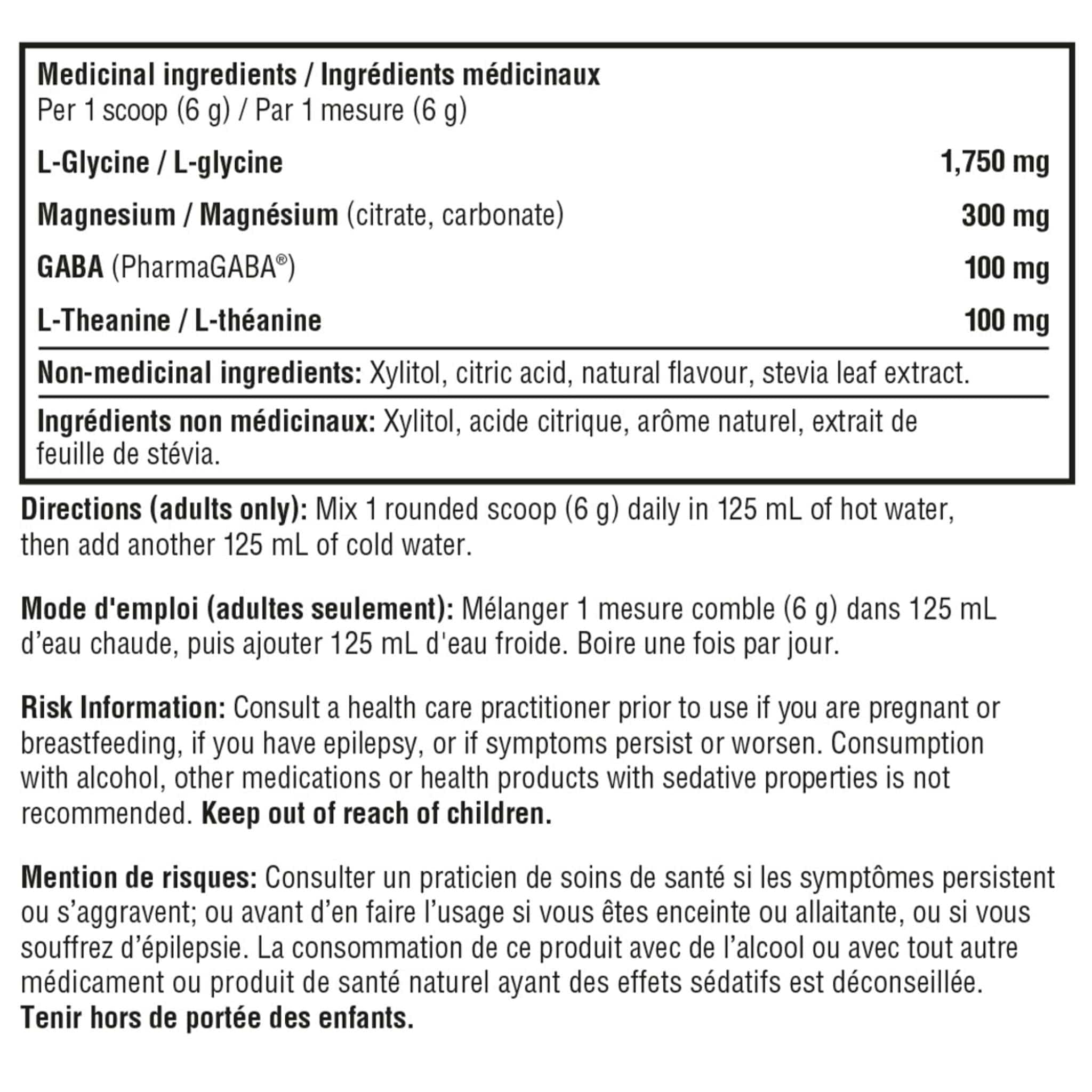 YouTheory Relax Magnesium Powder with PharmaGABA, Glycine, Theanine, Berry Flavour, 126g - Image 2